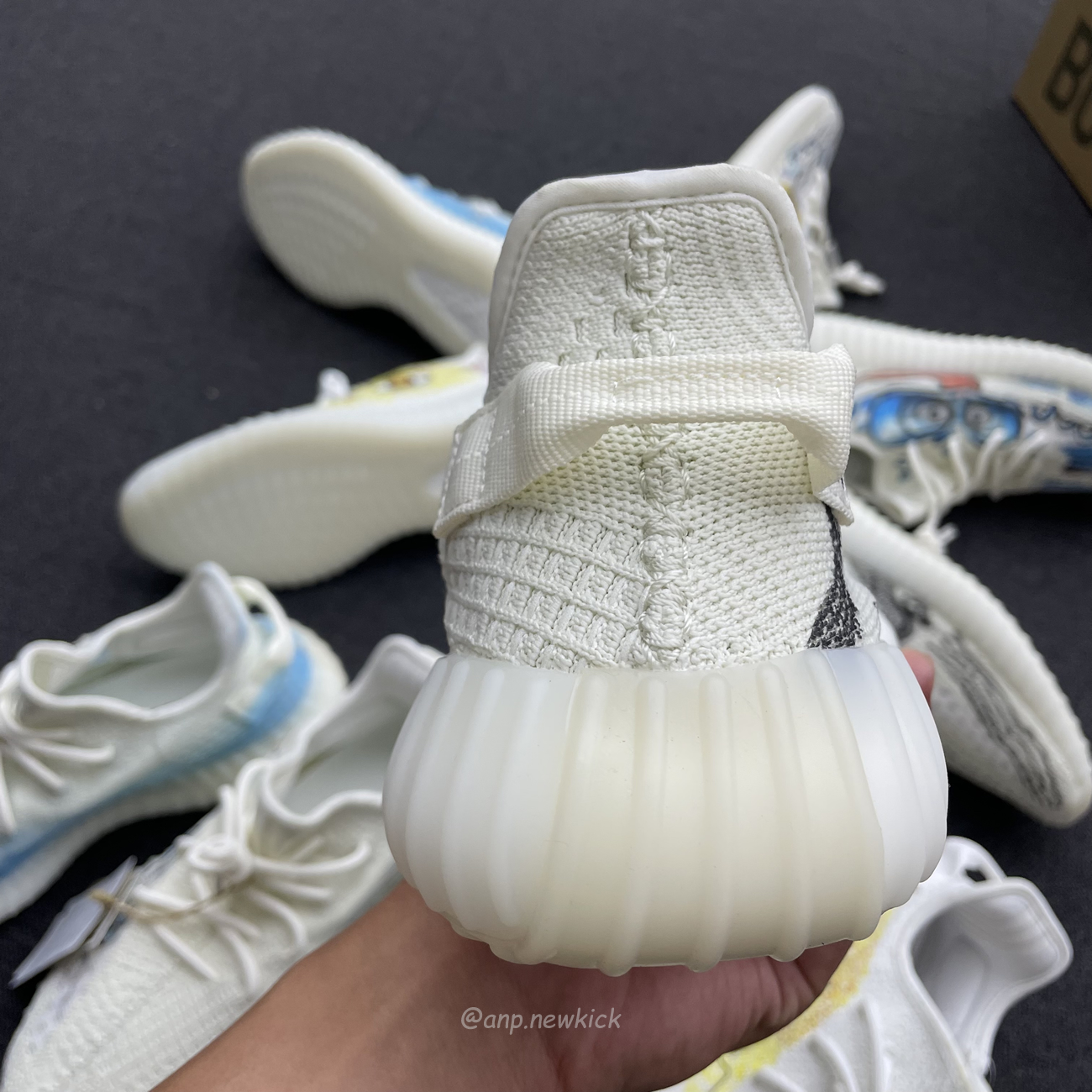 Adidas Yeezy Boost 350 V2 Bone Graffiti Hq6316 (10) - newkick.cc