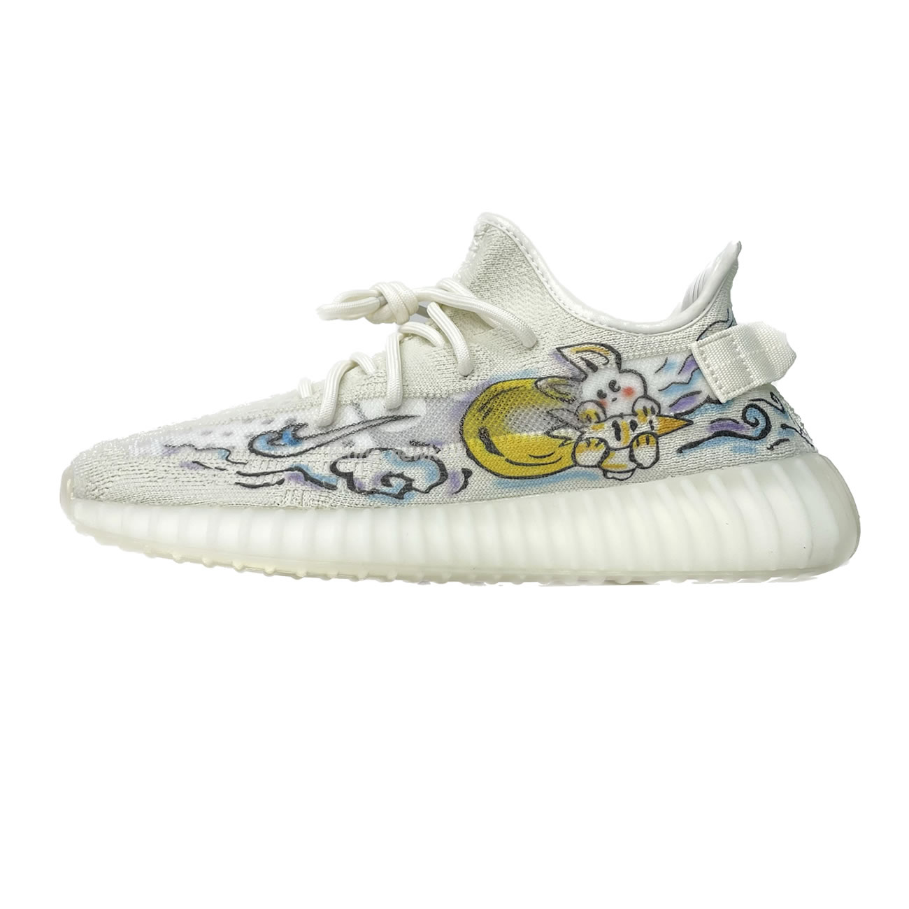 Adidas Yeezy Boost 350 V2 Bone Graffiti Hq6316 (13) - newkick.cc