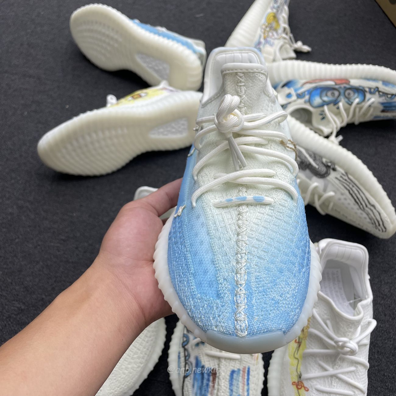 Adidas Yeezy Boost 350 V2 Bone Graffiti Hq6316 (18) - newkick.cc