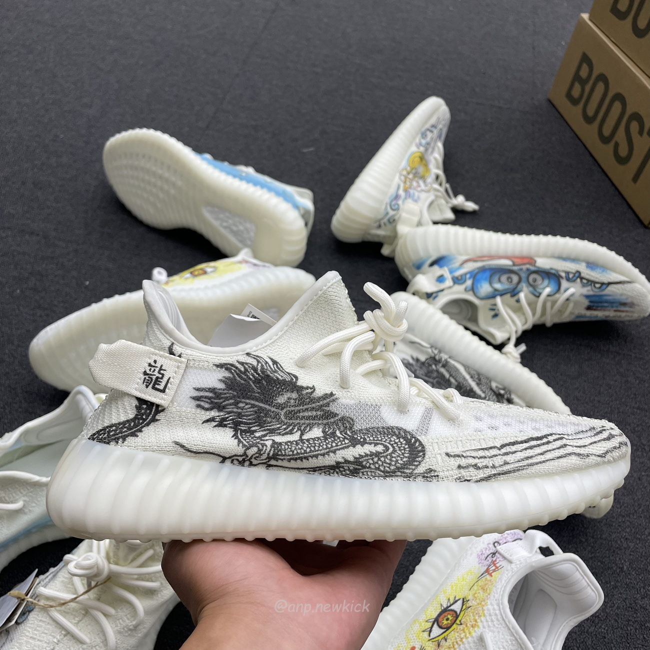 Adidas Yeezy Boost 350 V2 Bone Graffiti Hq6316 (20) - newkick.cc