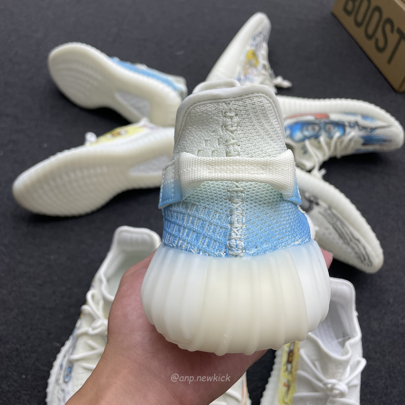 Adidas Yeezy Boost 350 V2 Bone Graffiti Hq6316 (8) - newkick.cc