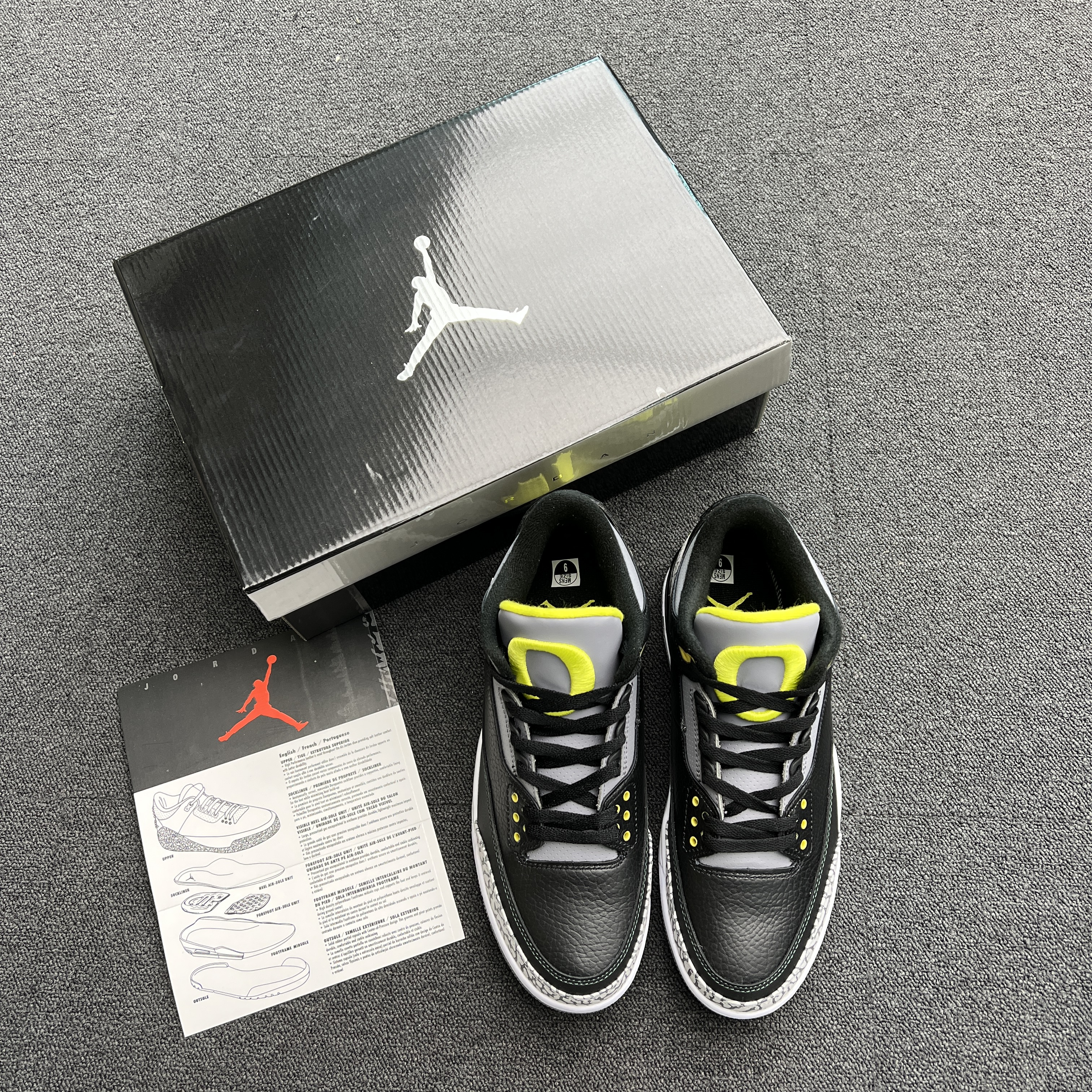 Jordan 3 Retro Oregon Ducks Pit Crew Both Pairs H011 Mnjdls 5 (6) - newkick.cc