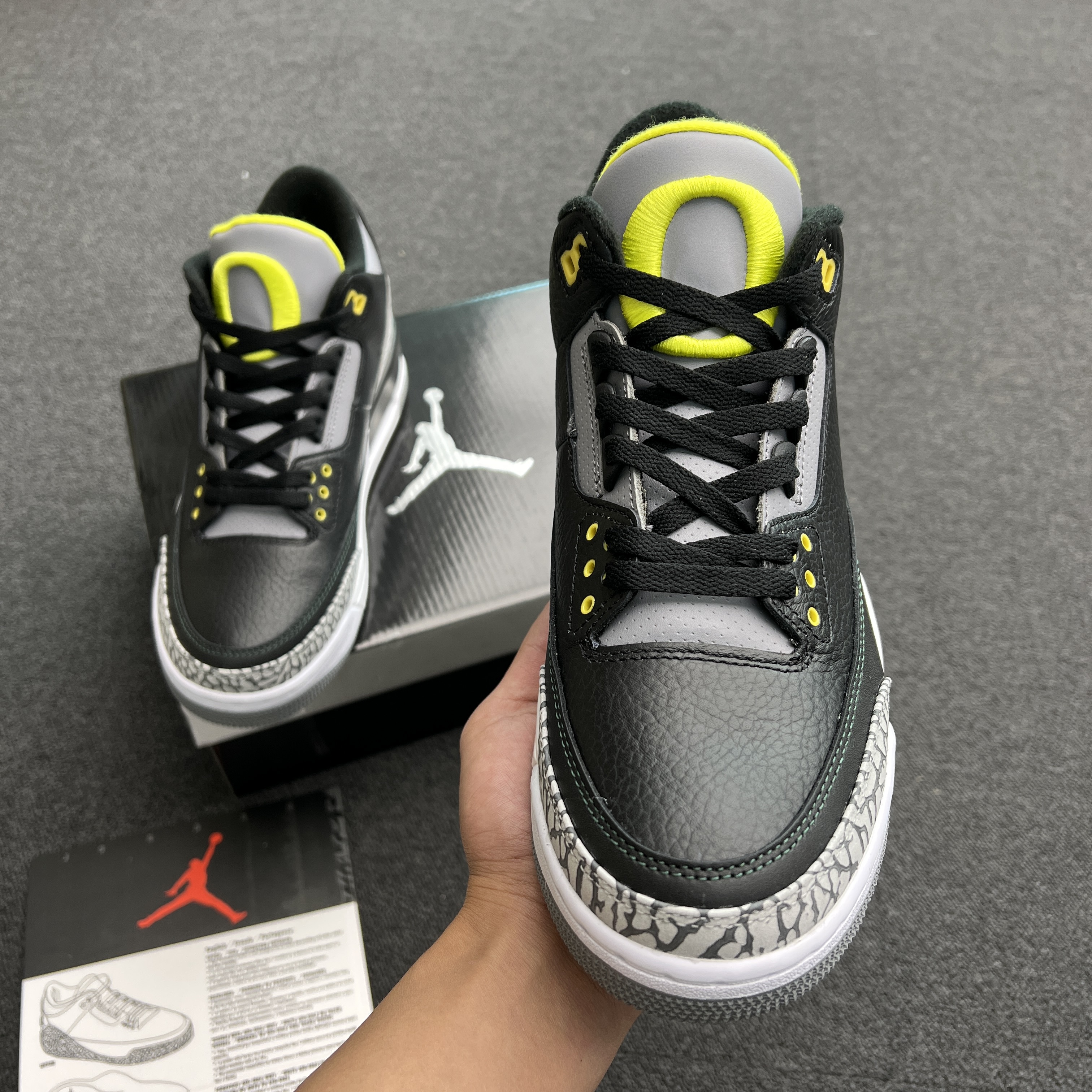 Jordan 3 Retro Oregon Ducks Pit Crew Both Pairs H011 Mnjdls 5 (8) - newkick.cc