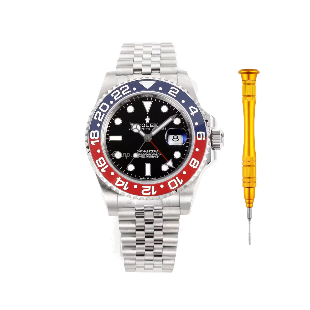 Rolex Gmt Master Ii Battgirl Pepsi Jubilee (14) - newkick.cc