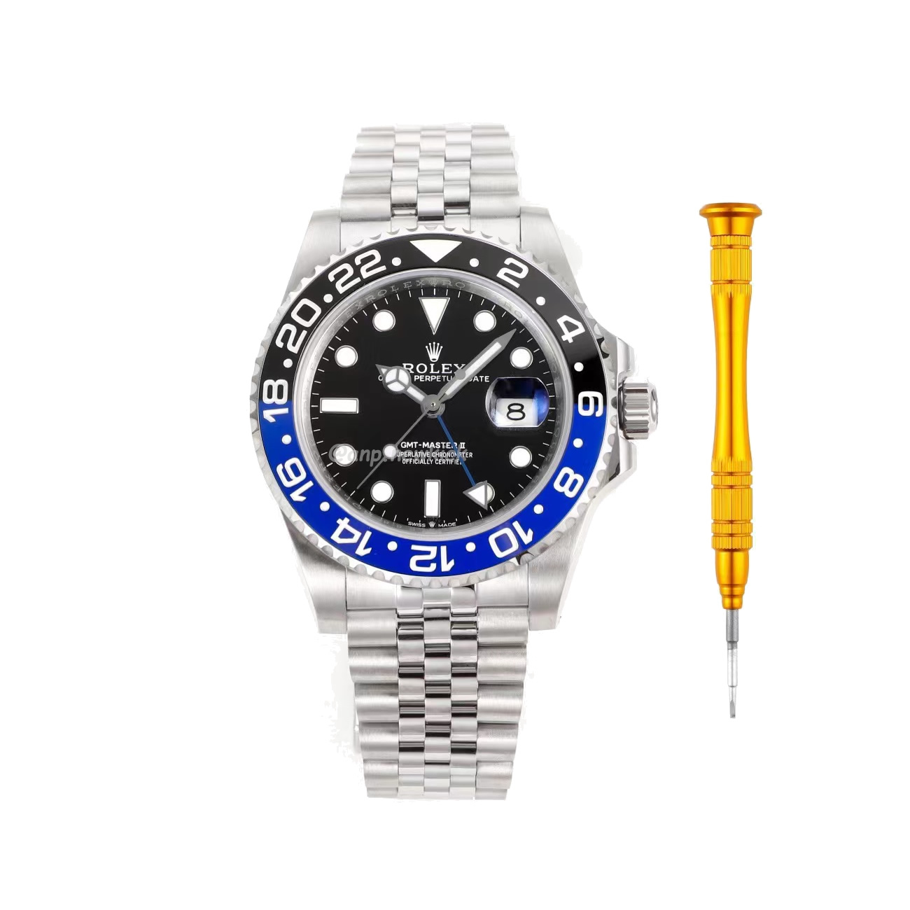 Rolex Gmt Master Ii Battgirl Pepsi Jubilee (16) - newkick.cc