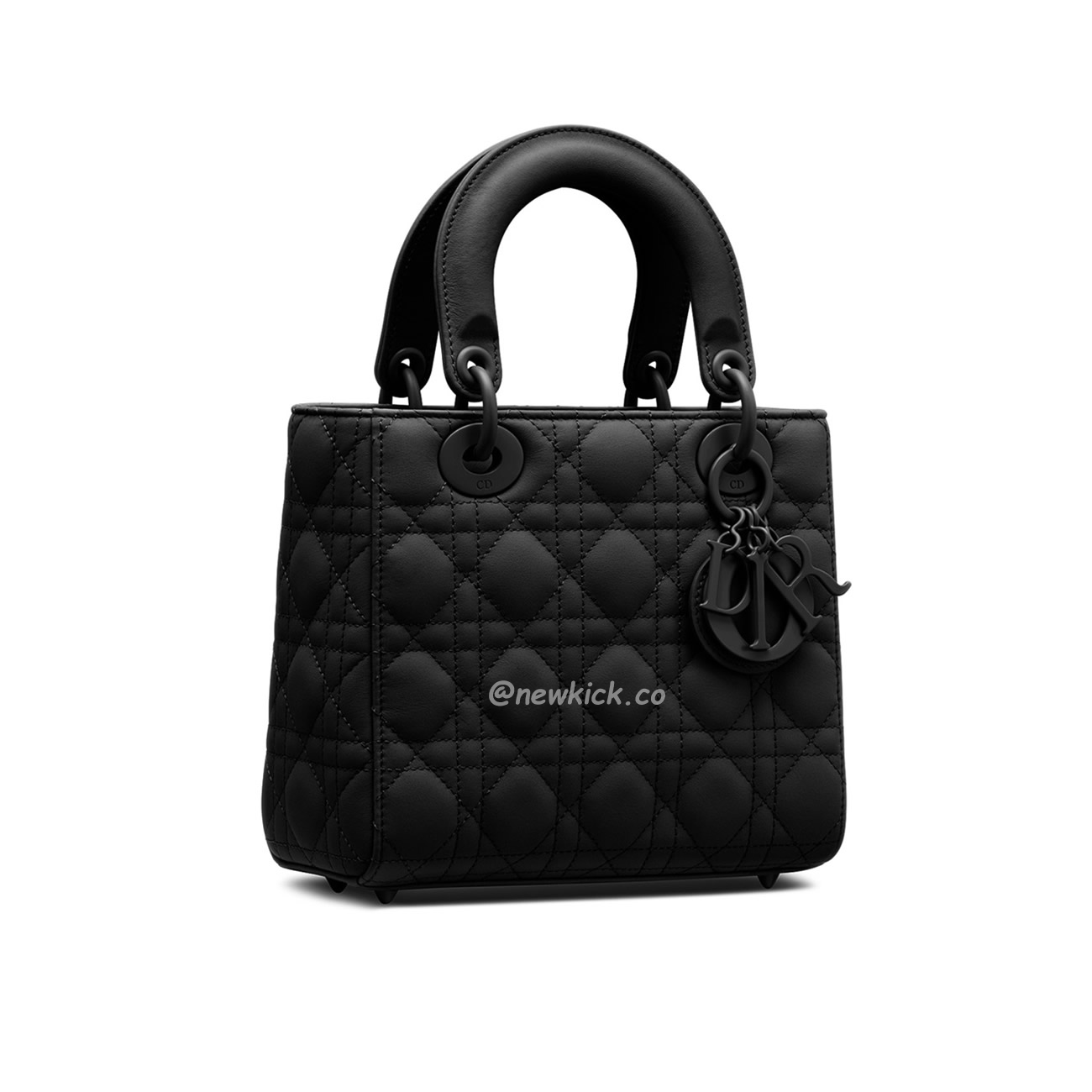 Dior My Lady Abc Black Ultra Matte Canage Calfskin With Rattan Pattern M0538sloi M989 (13) - newkick.cc