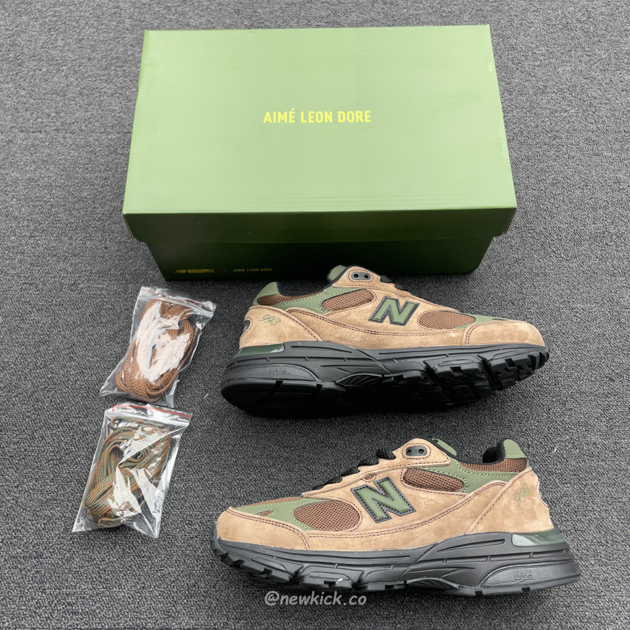 New Balance 993 Aime Leon Dore Brown Mr993ald (9) - newkick.cc