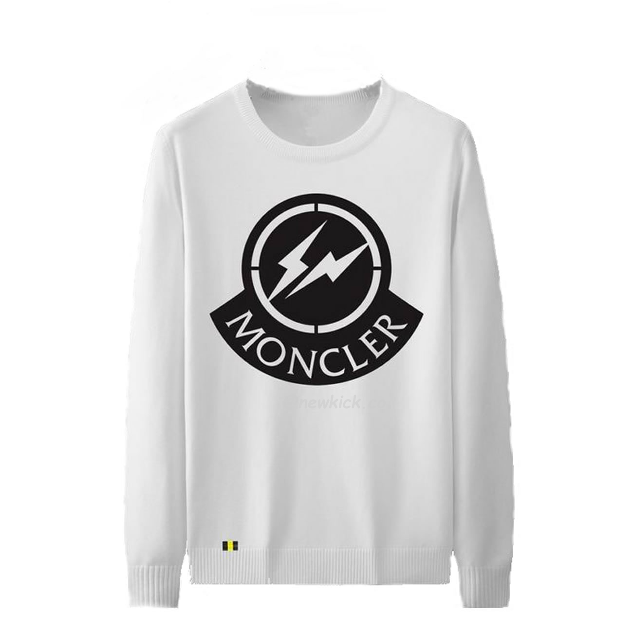 Moncler 2022 Crew Neck Pullover T Shirt Print White (1) - newkick.cc