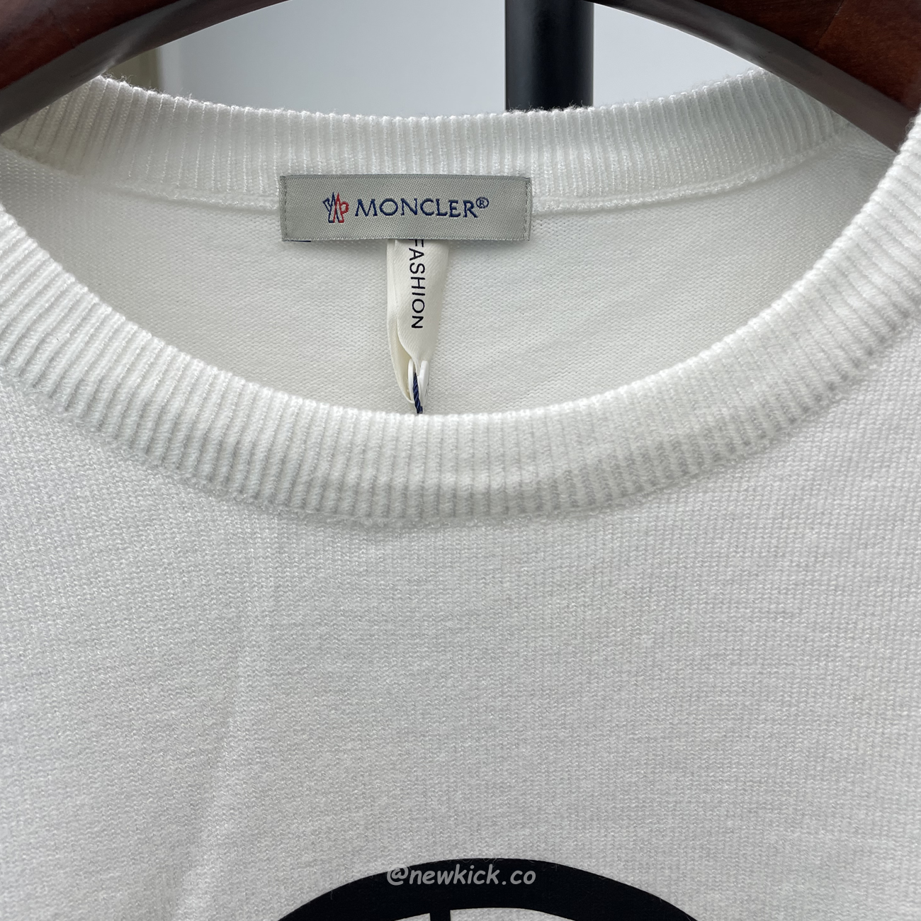 Moncler 2022 Crew Neck Pullover T Shirt Print White (4) - newkick.cc