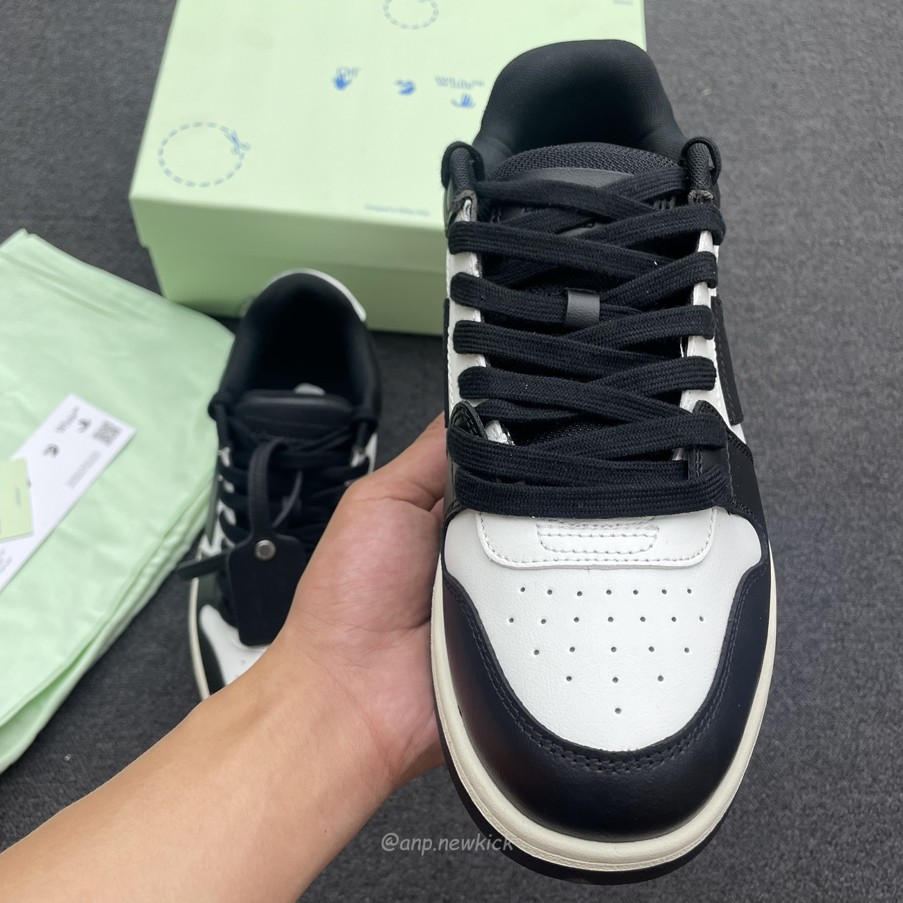 Off White Out Of Office Ooo Low Tops White Black White (15) - newkick.cc