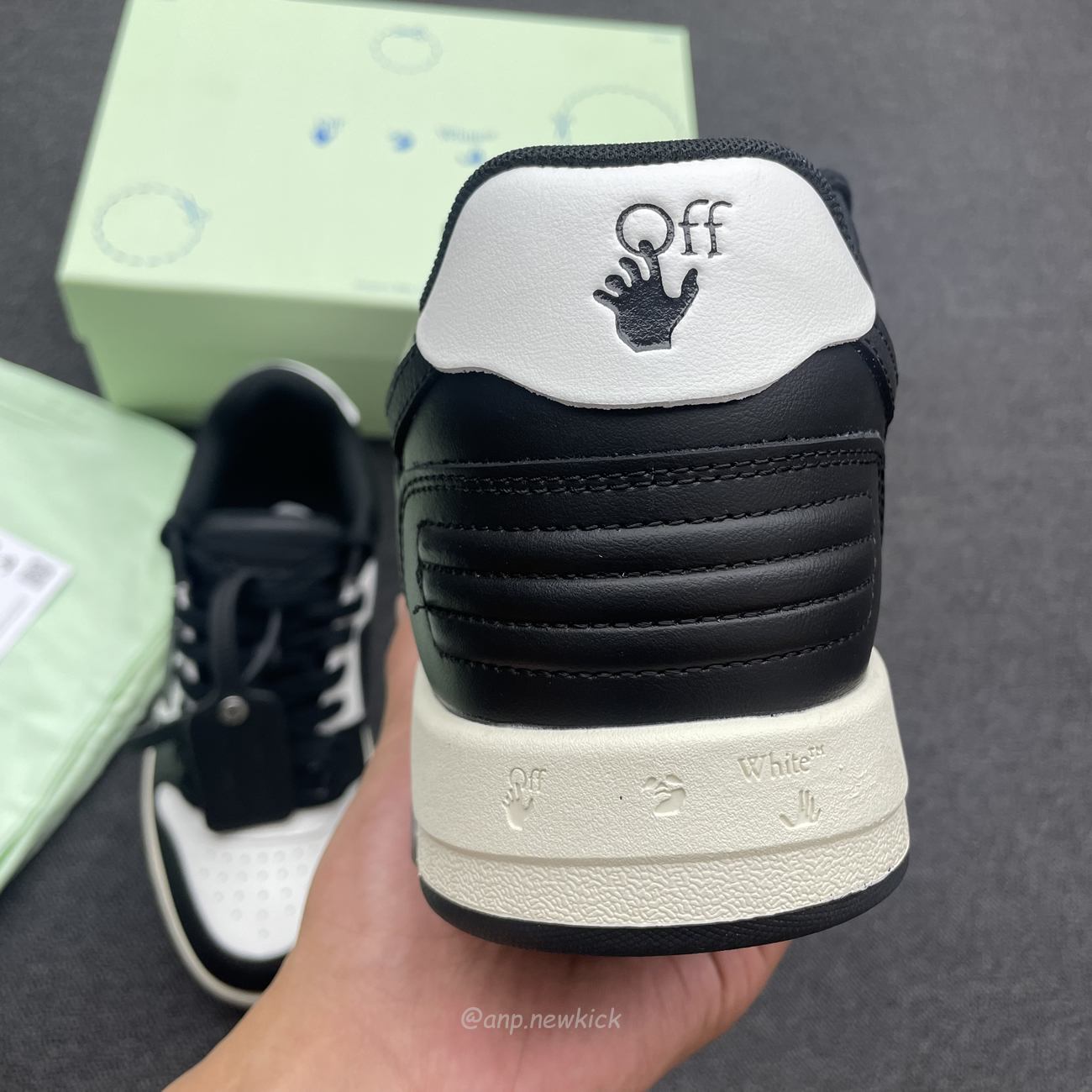 Off White Out Of Office Ooo Low Tops White Black White (16) - newkick.cc