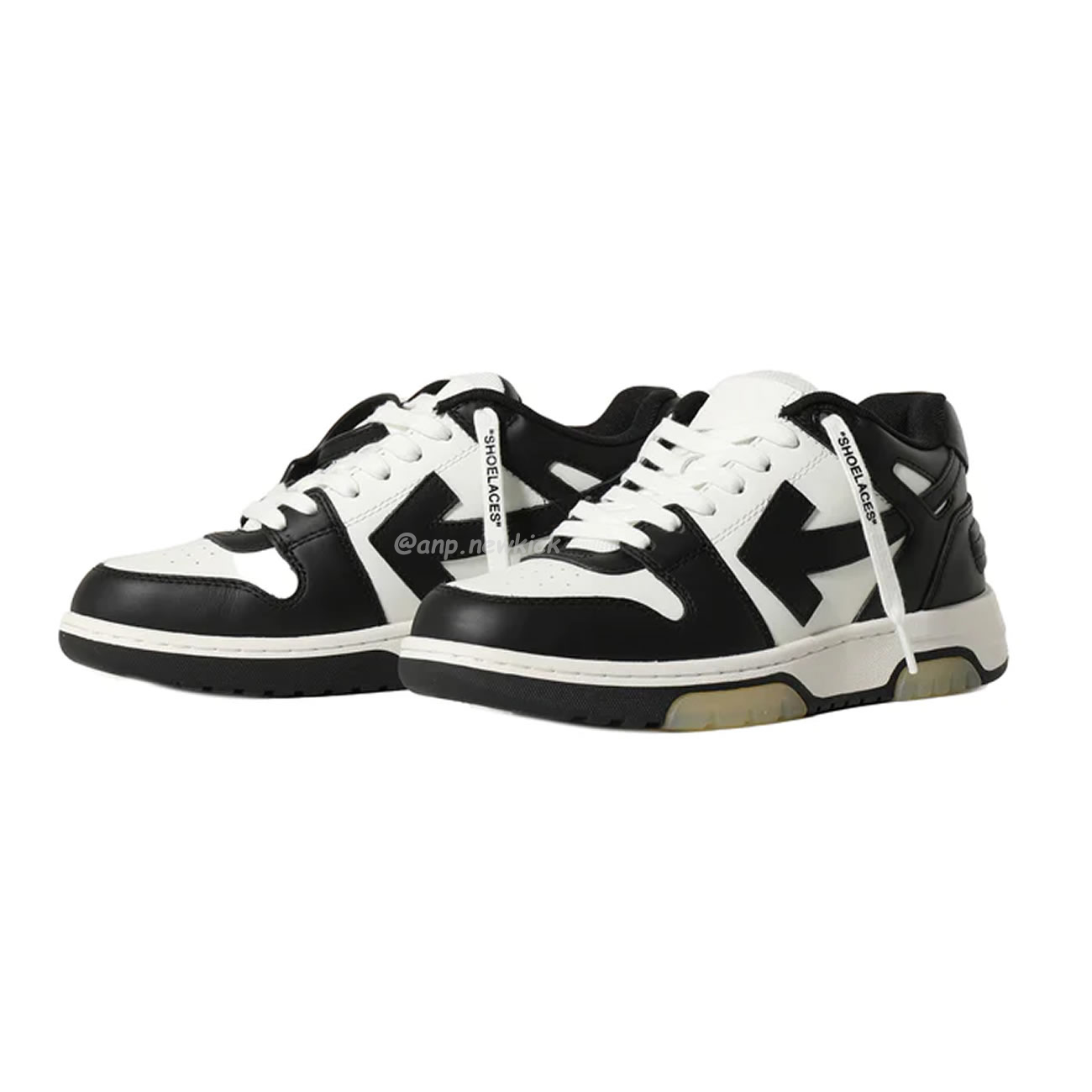 Off White Out Of Office Ooo Low Tops White Black White (4) - newkick.cc