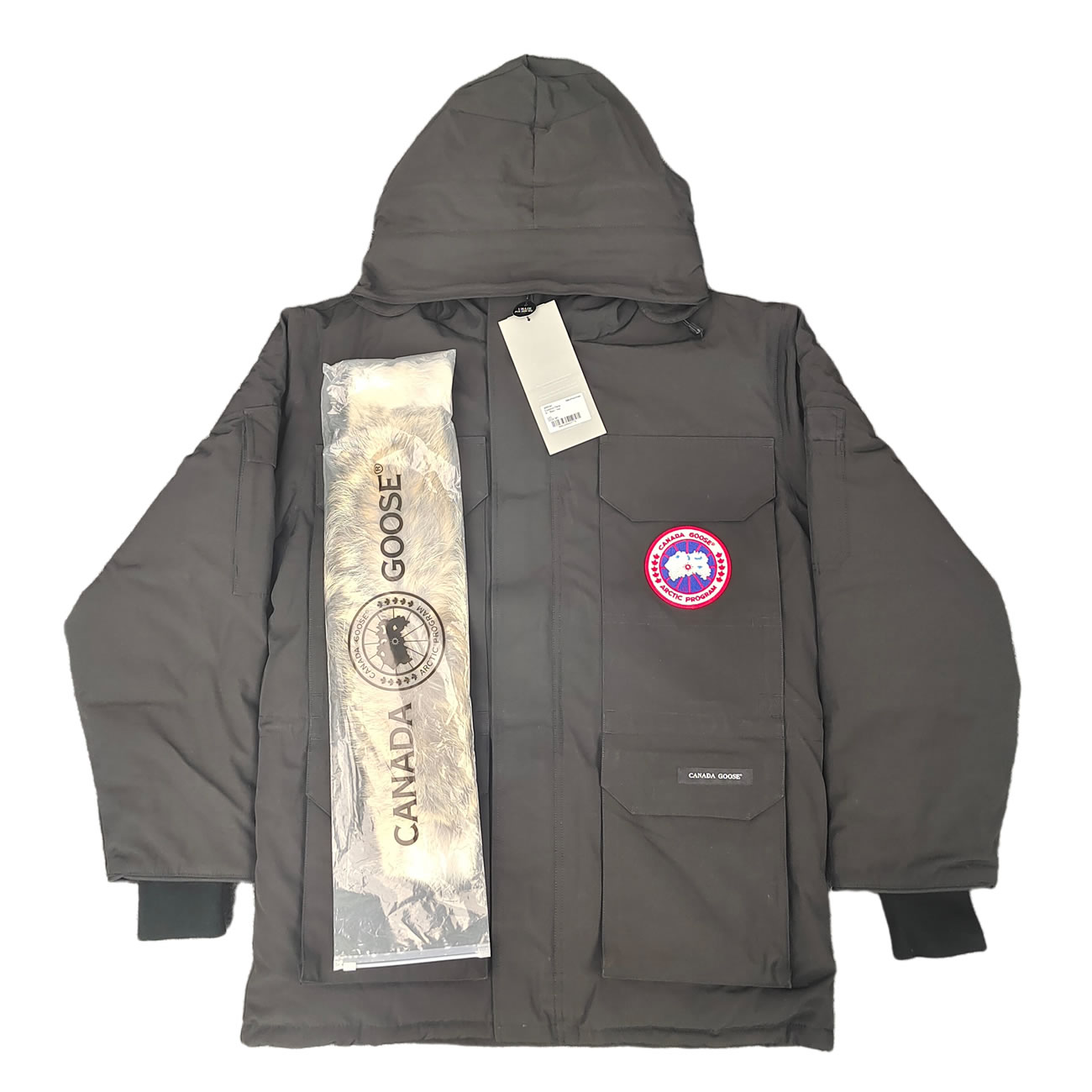 Canada Goose Expedition Logo Pbi Patch Parka Coat (2) - newkick.cc