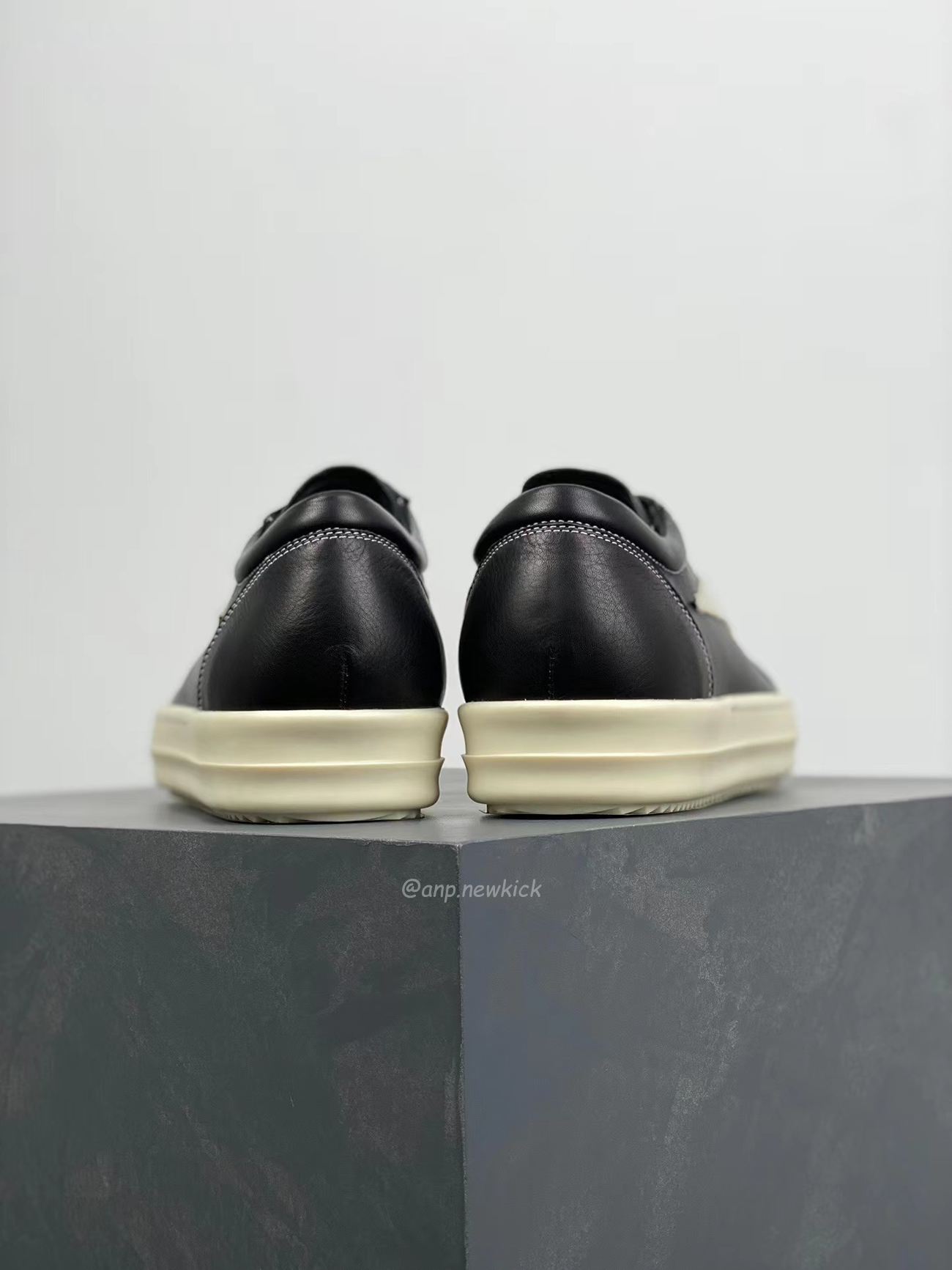 Rick Owens Leather Low Top Vintage Sneakers Suede Canvas Black Taupe Grey Faded Pnk Pearl Milk Dark Dust (11) - newkick.cc