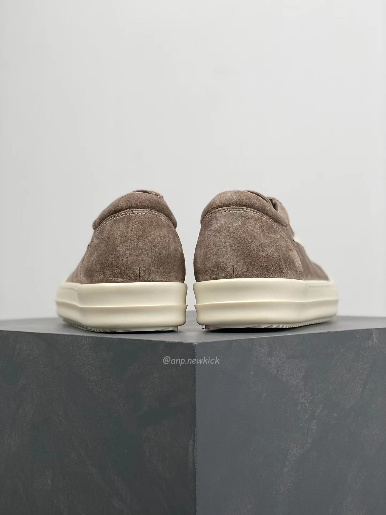 Rick Owens Leather Low Top Vintage Sneakers Suede Canvas Black Taupe Grey Faded Pnk Pearl Milk Dark Dust (22) - newkick.cc