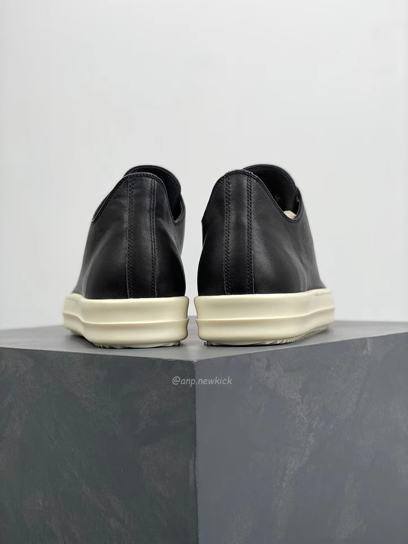 Rick Owens Leather Low Top Vintage Sneakers Suede Canvas Black Taupe Grey Faded Pnk Pearl Milk Dark Dust (24) - newkick.cc