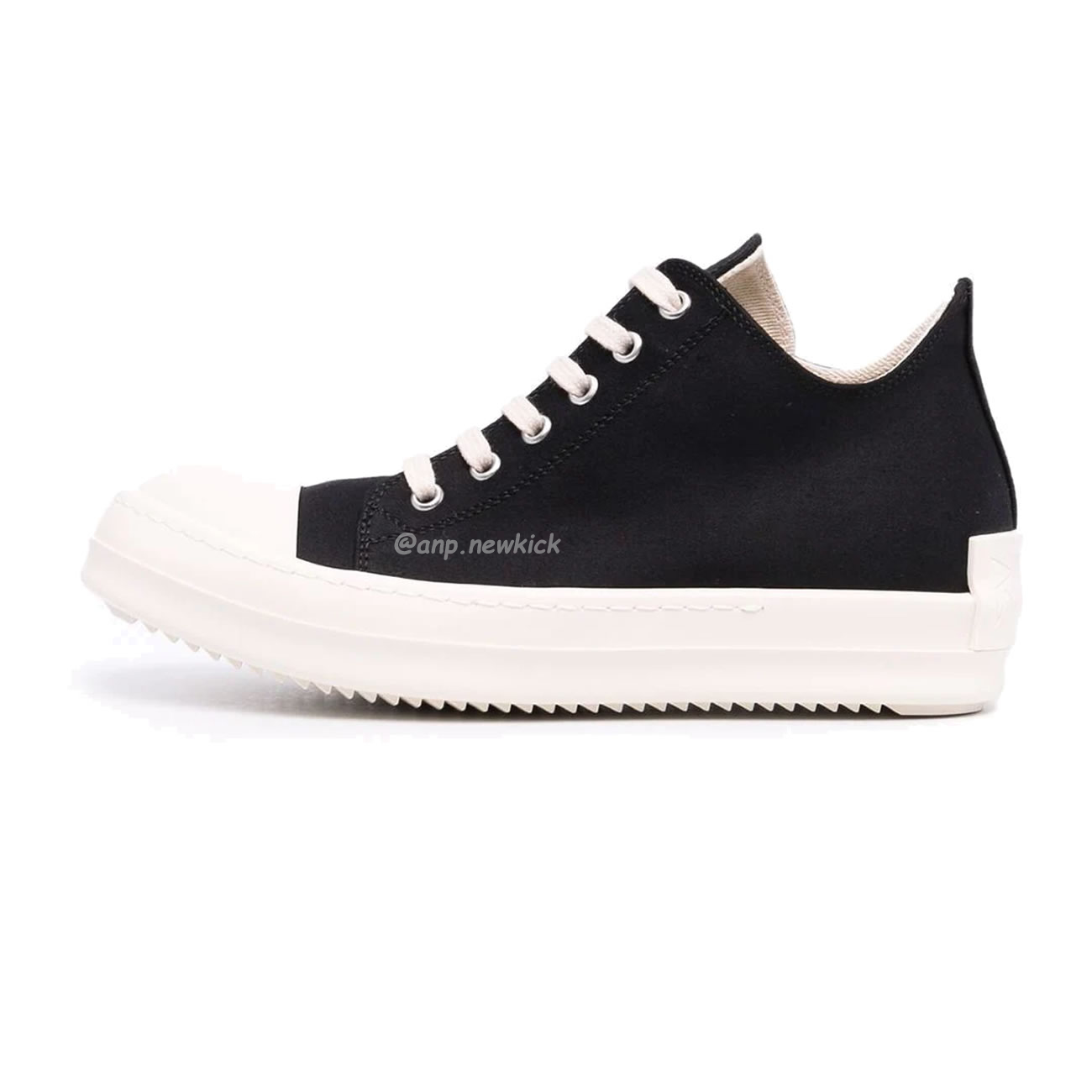 Rick Owens Leather Low Top Vintage Sneakers Suede Canvas Black Taupe Grey Faded Pnk Pearl Milk Dark Dust (39) - newkick.cc