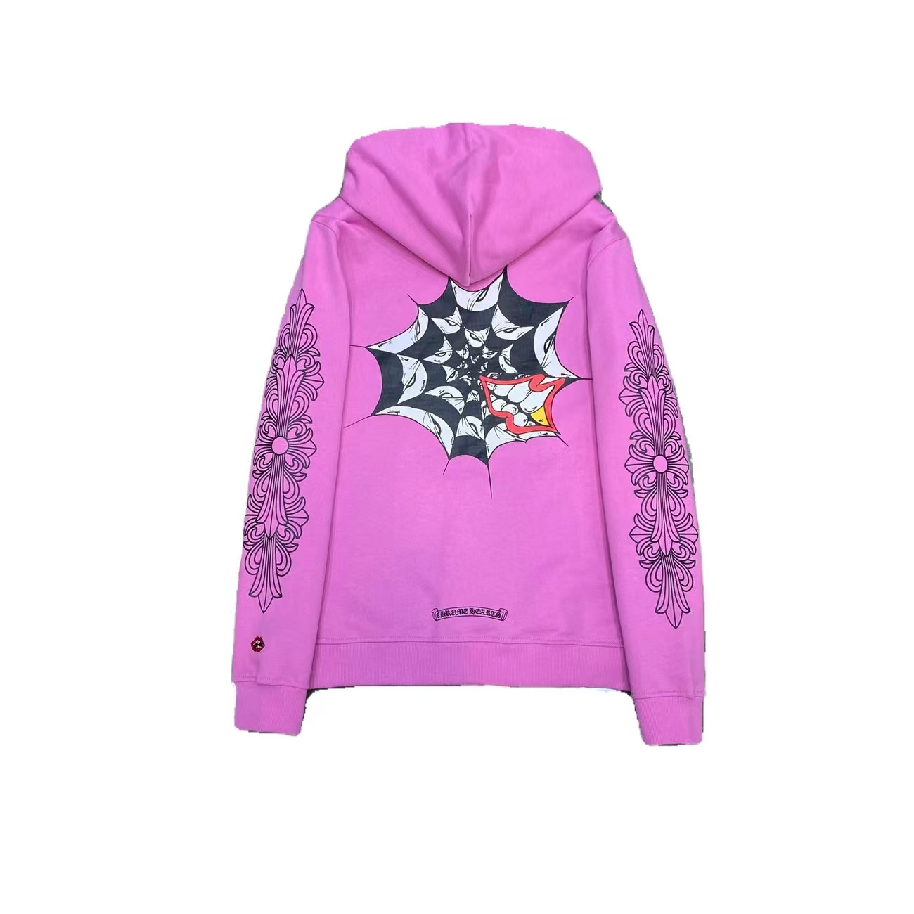 Chrome Hearts Matty Boy Spider Web Hoodie Purple Ss21 (1) - newkick.cc