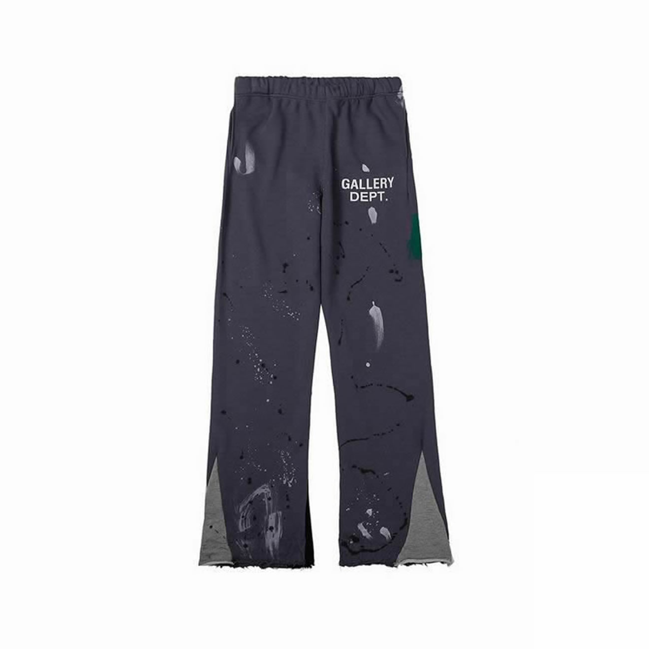 Gallery Dept Painted Flare Sweat Pants Washed Black Navy Orange Grey (11) - newkick.cc