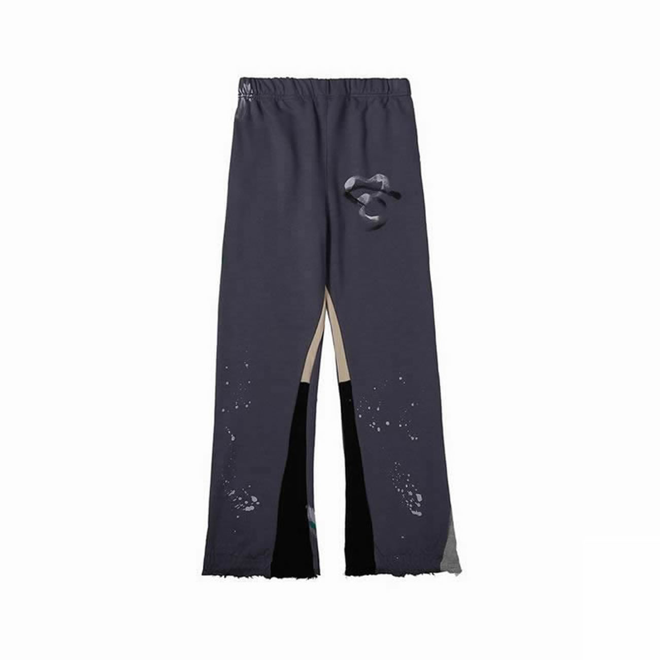 Gallery Dept Painted Flare Sweat Pants Washed Black Navy Orange Grey (8) - newkick.cc