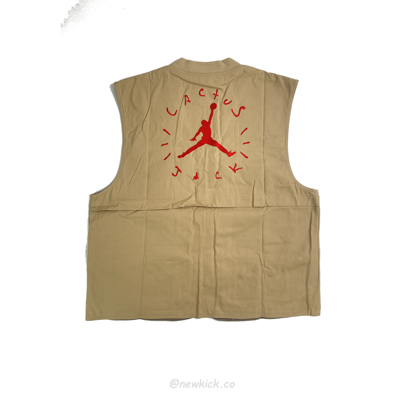 Travis Scott Cactus Jack X Jordan Utility Vest Asia Sizing Desertkhakiuni Ersity Red Ss21 (5) - newkick.cc