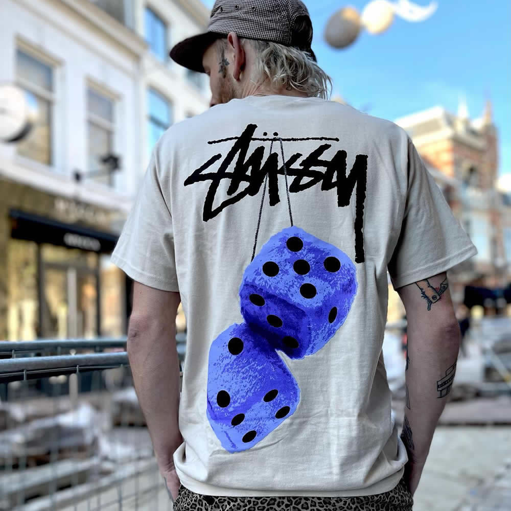 Stussy Fuzzy Dice Tee (6) - newkick.cc