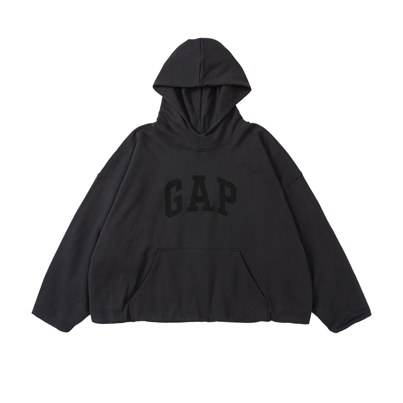 Yeezy Gap Engineered By Balenciaga Dove Hoodie Washed Black Ss22 (10) - newkick.cc