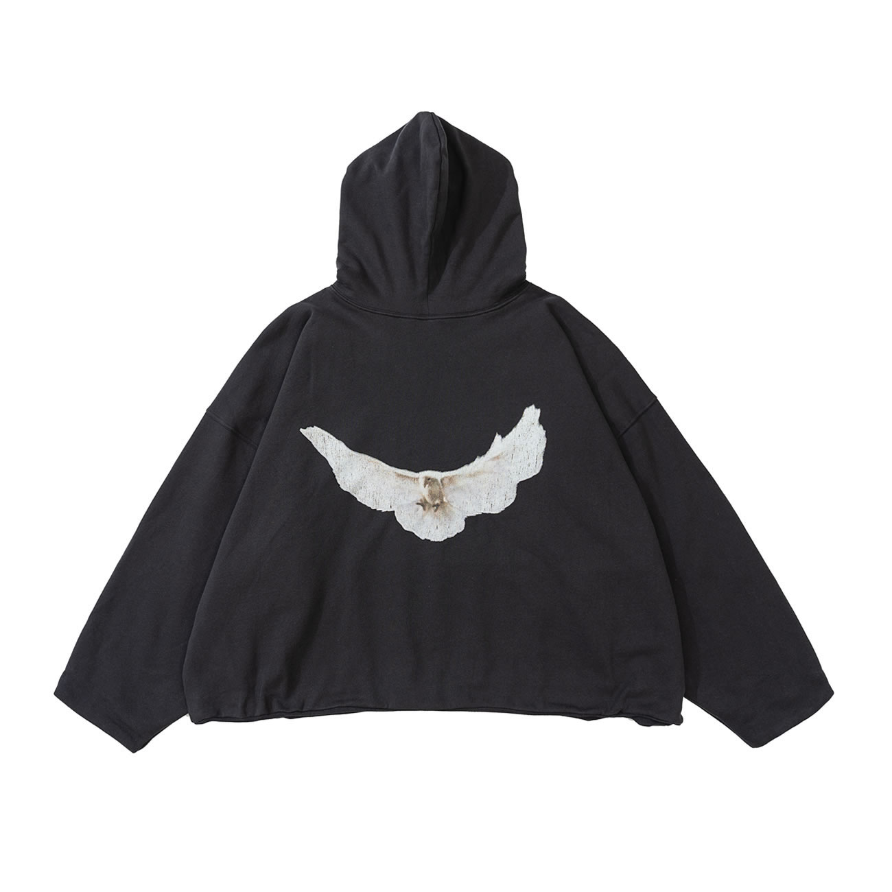 Yeezy Gap Engineered By Balenciaga Dove Hoodie Washed Black Ss22 (2) - newkick.cc