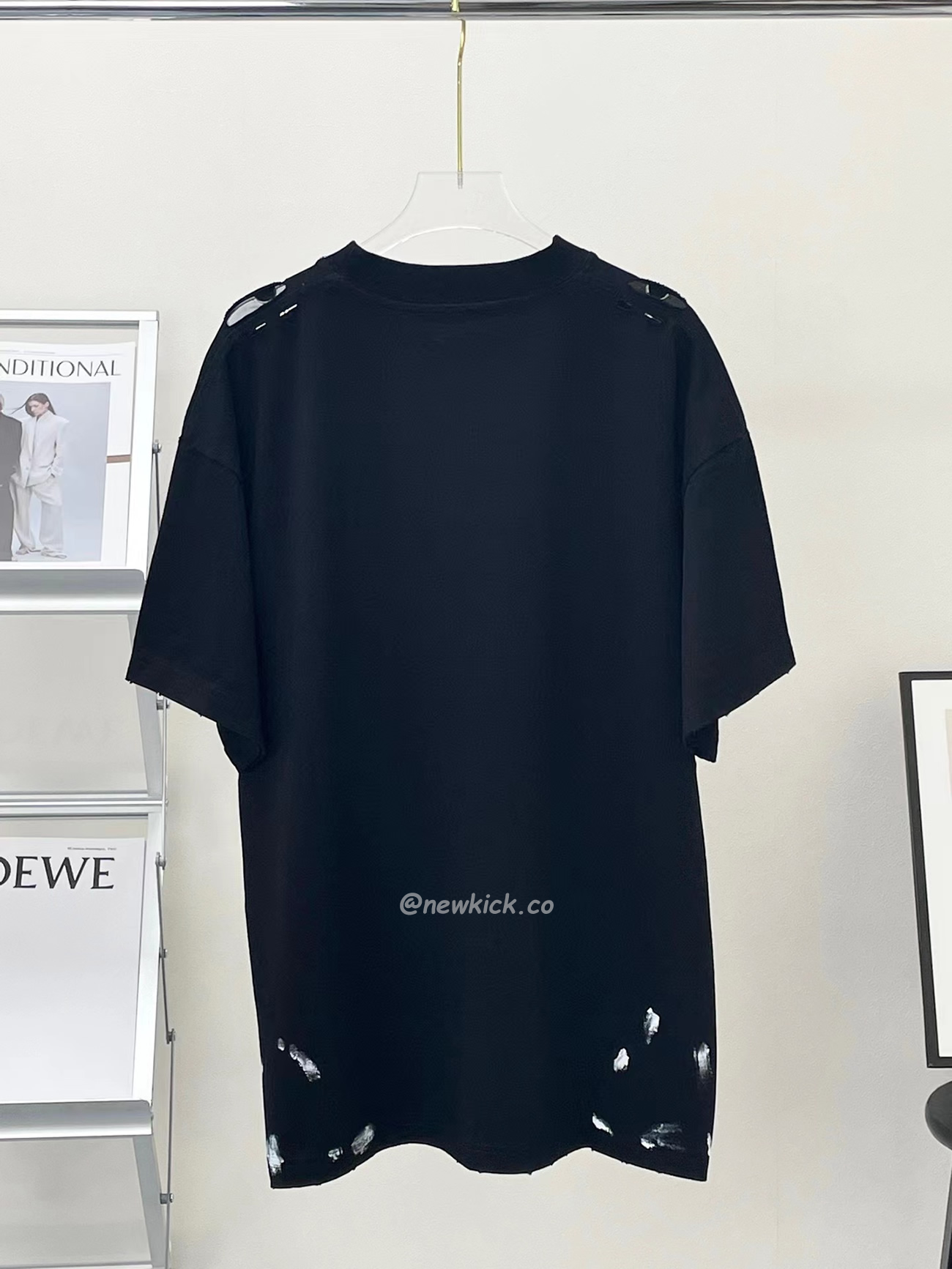 Balenciaga Metal Vintage Oversized T Shirt Black Multi Ss22 (10) - newkick.cc