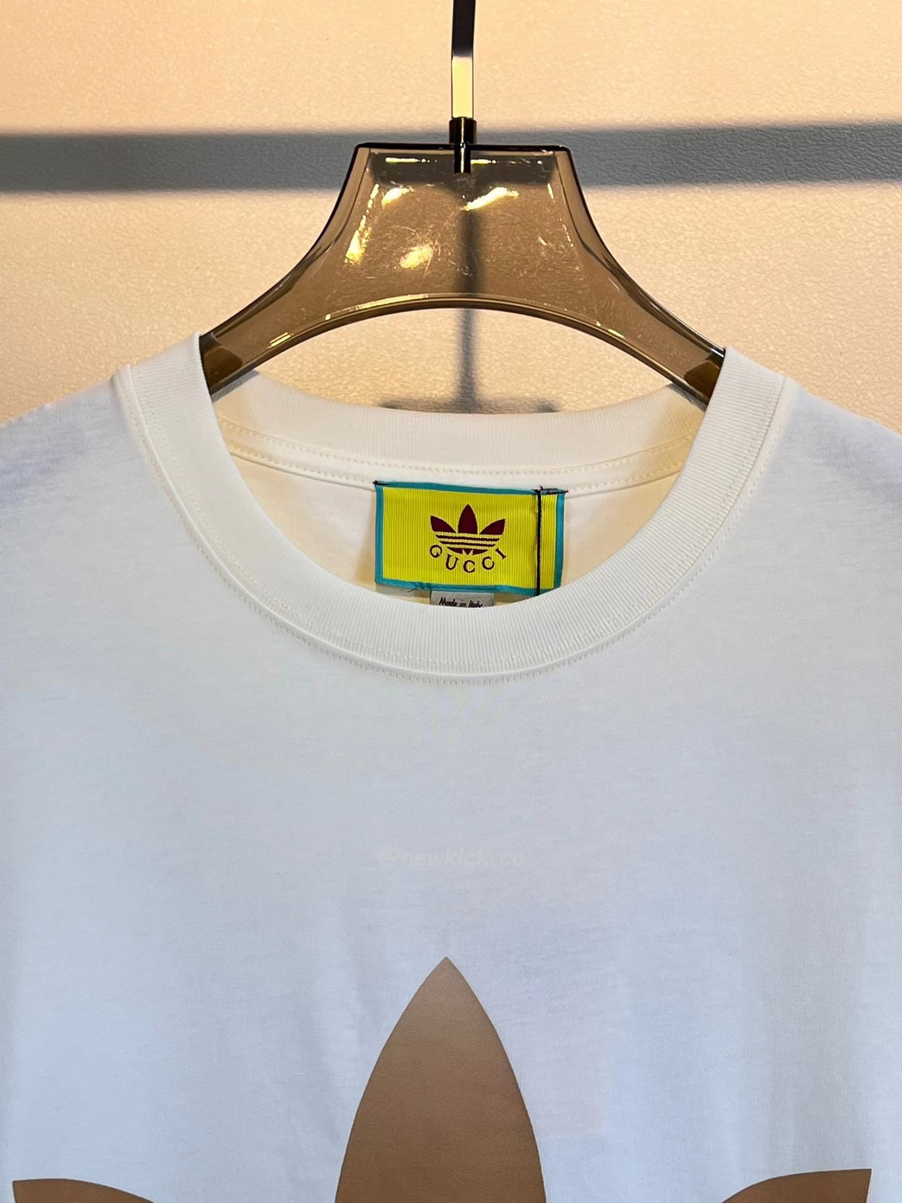 Gucci X Adidas Cotton Jersey T Shirt (10) - newkick.cc