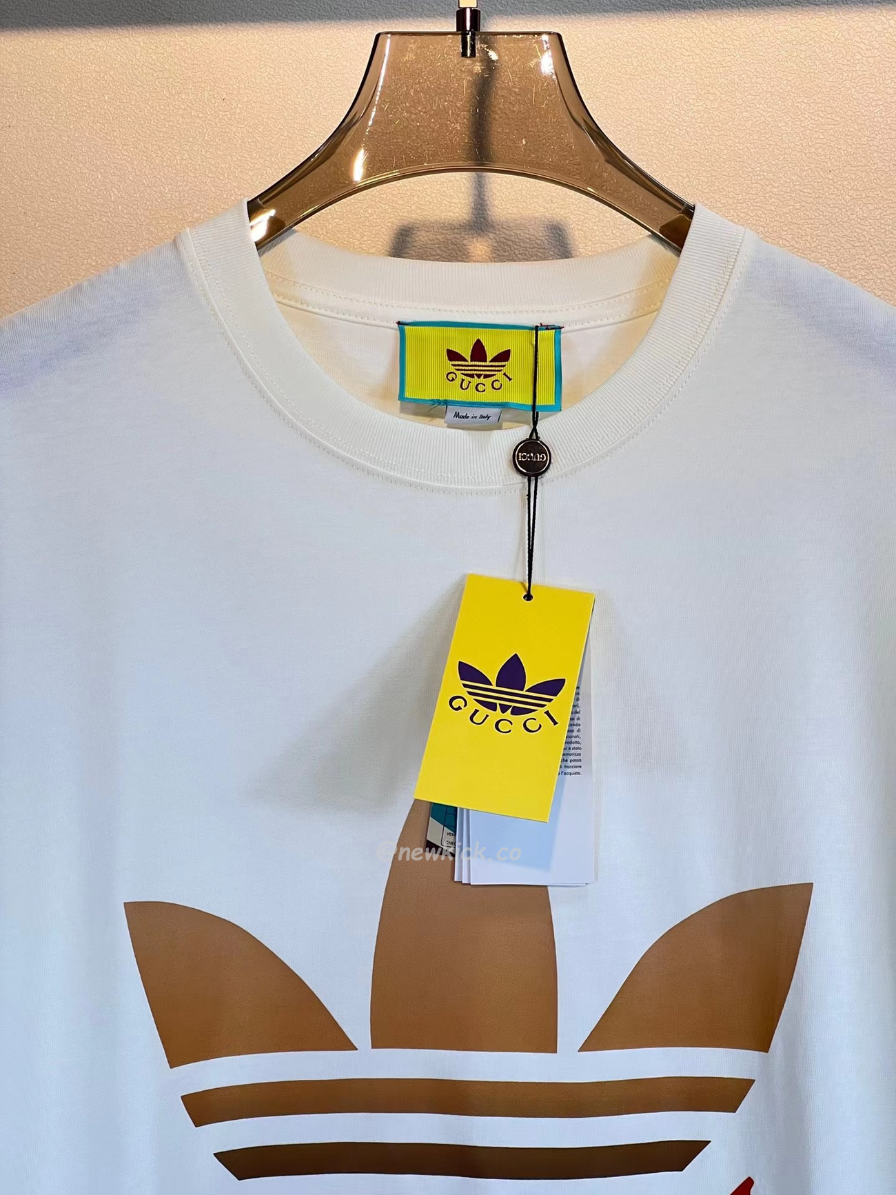 Gucci X Adidas Cotton Jersey T Shirt (11) - newkick.cc