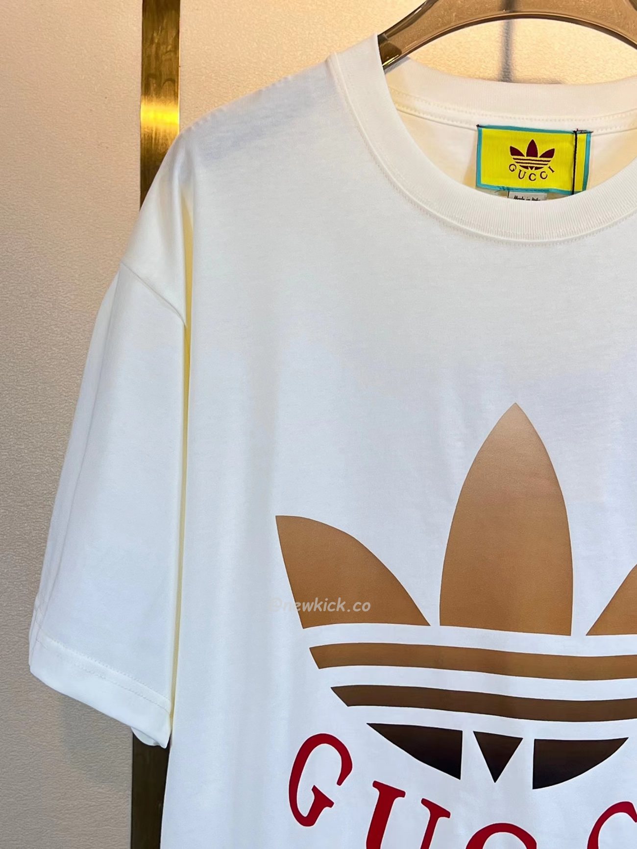 Gucci X Adidas Cotton Jersey T Shirt (13) - newkick.cc