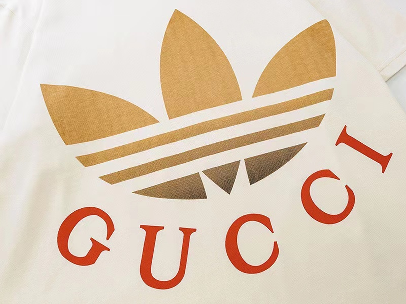 Gucci X Adidas Cotton Jersey T Shirt (3) - newkick.cc