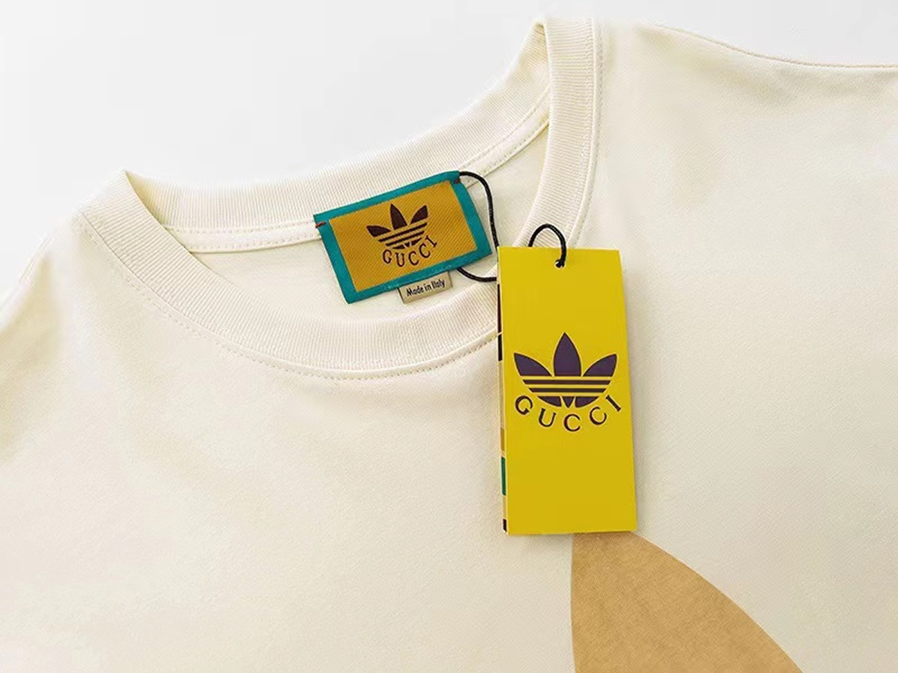 Gucci X Adidas Cotton Jersey T Shirt (8) - newkick.cc