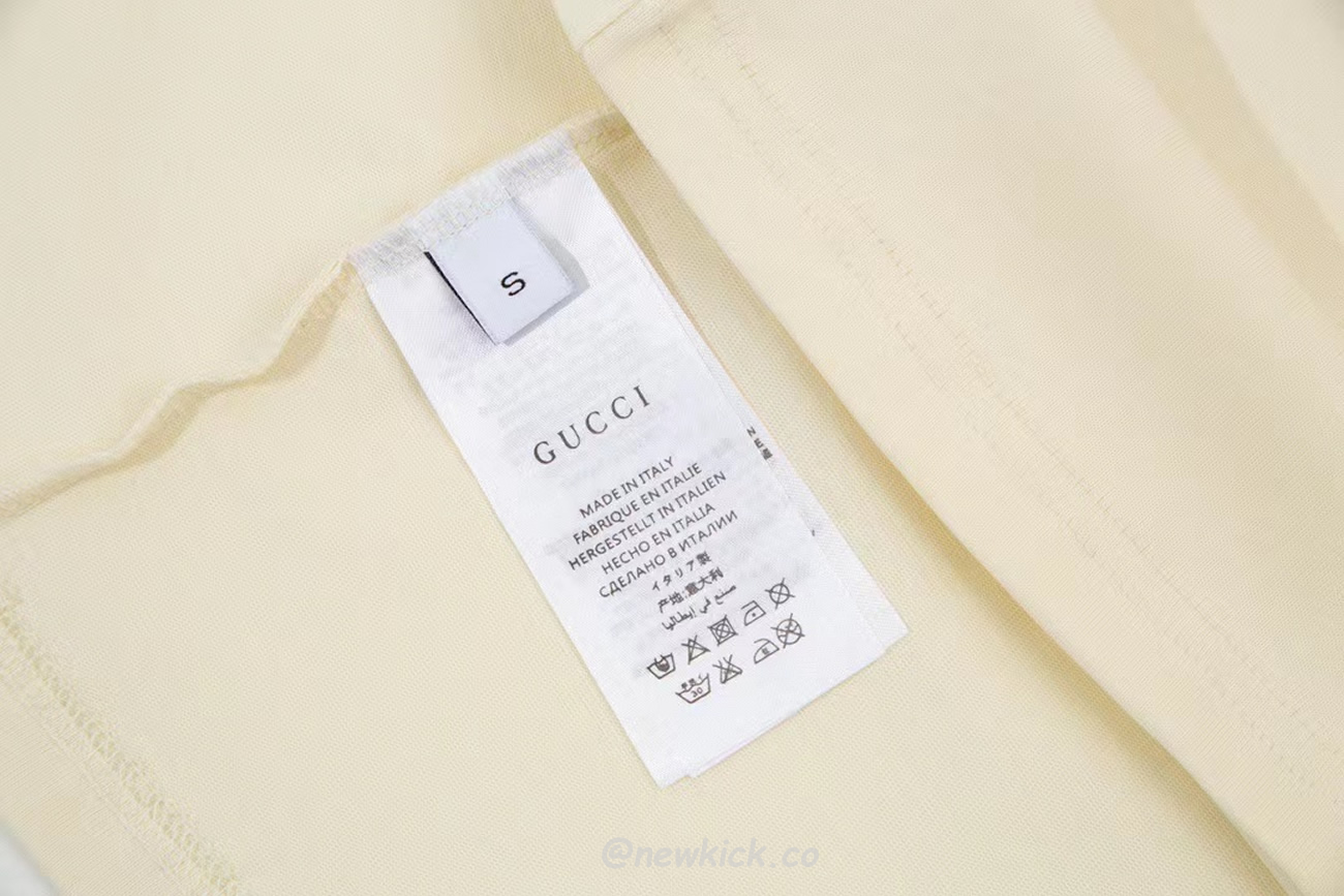 Gucci X Adidas Trefoil Print T Shirt Off White Ss22 (3) - newkick.cc