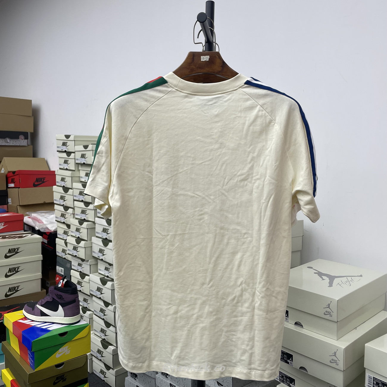 Gucci X Adidas Trefoil Print T Shirt Off White Ss22 (9) - newkick.cc