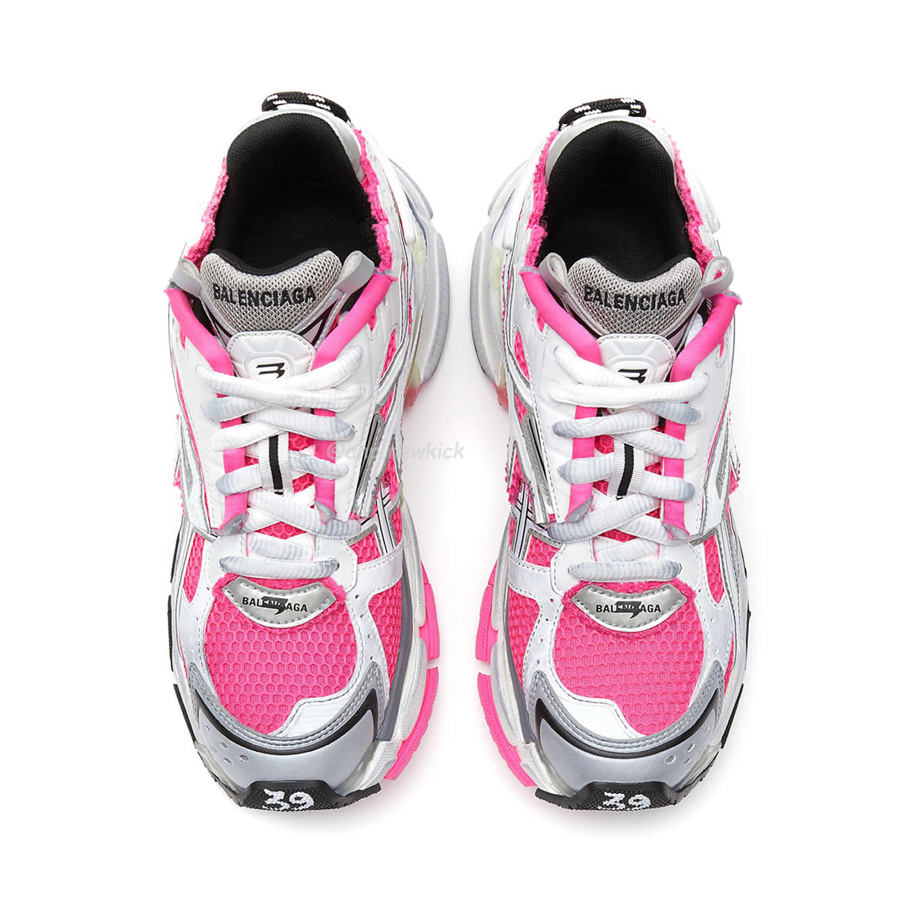 Balenciaga Runner Panelled Pink Sneakers (3) - newkick.cc