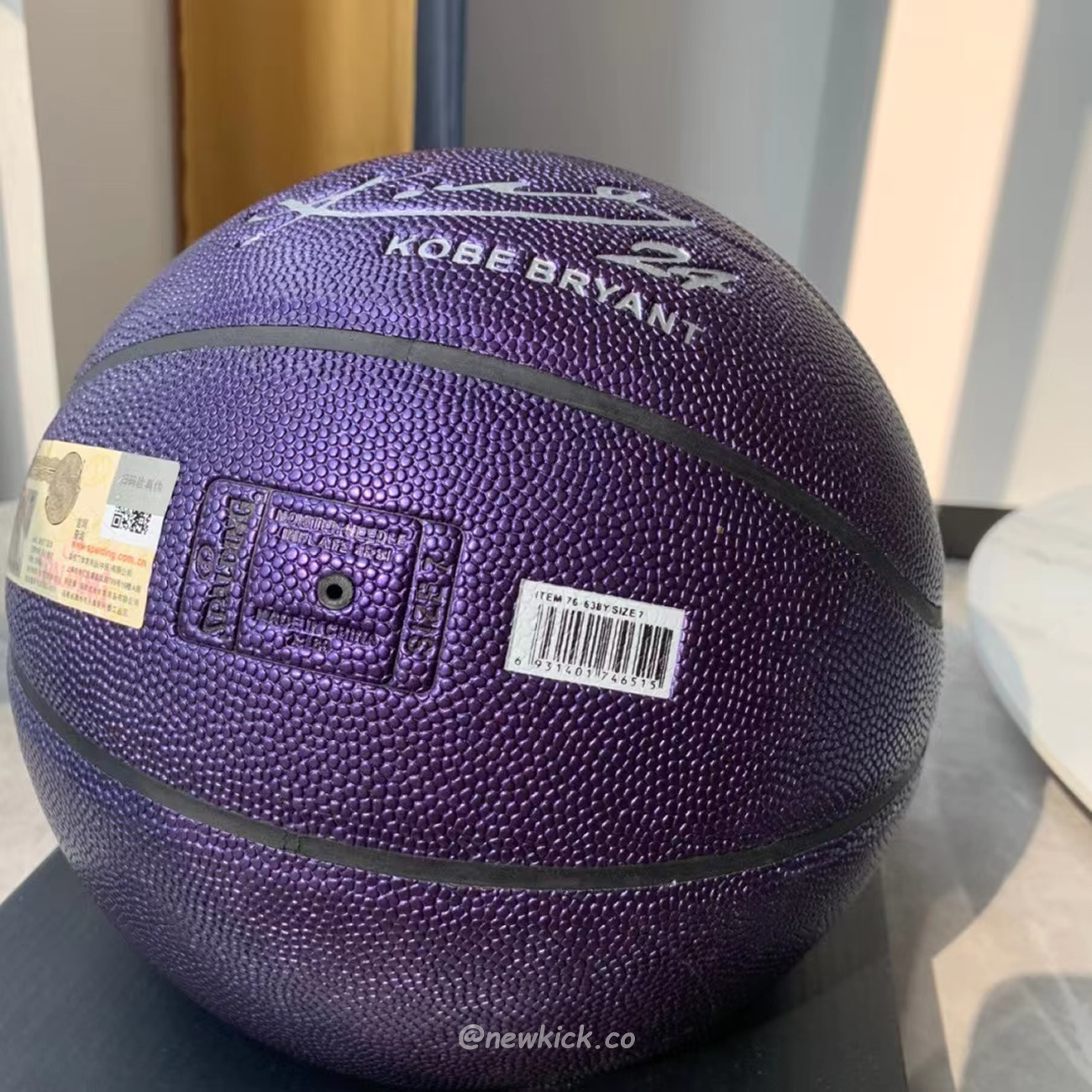 Spalding Kobe Bryant 24k Basketball Black Purple (6) - newkick.cc