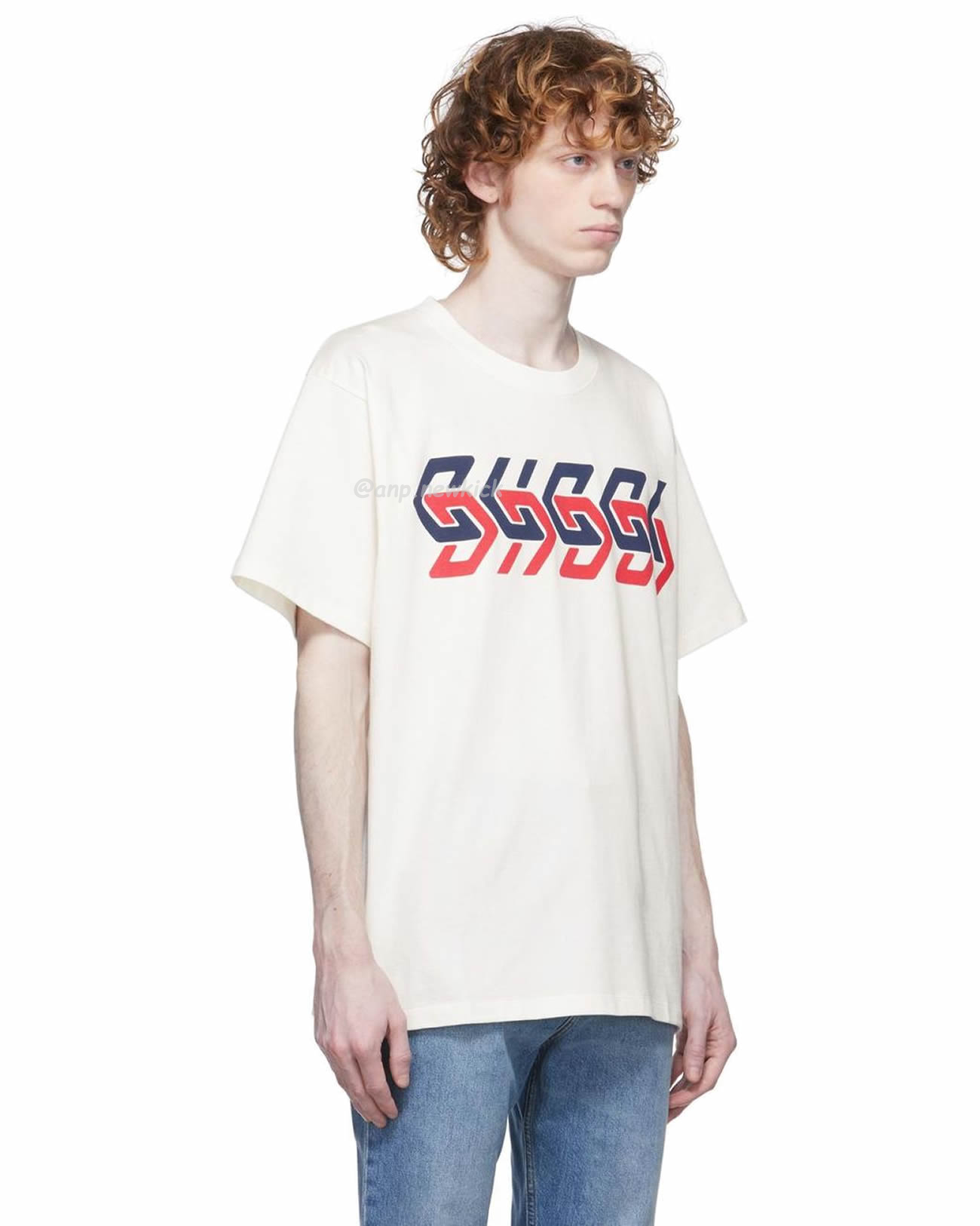 Gucci Mirror Print Oversize Cotton T Shirt (11) - newkick.cc