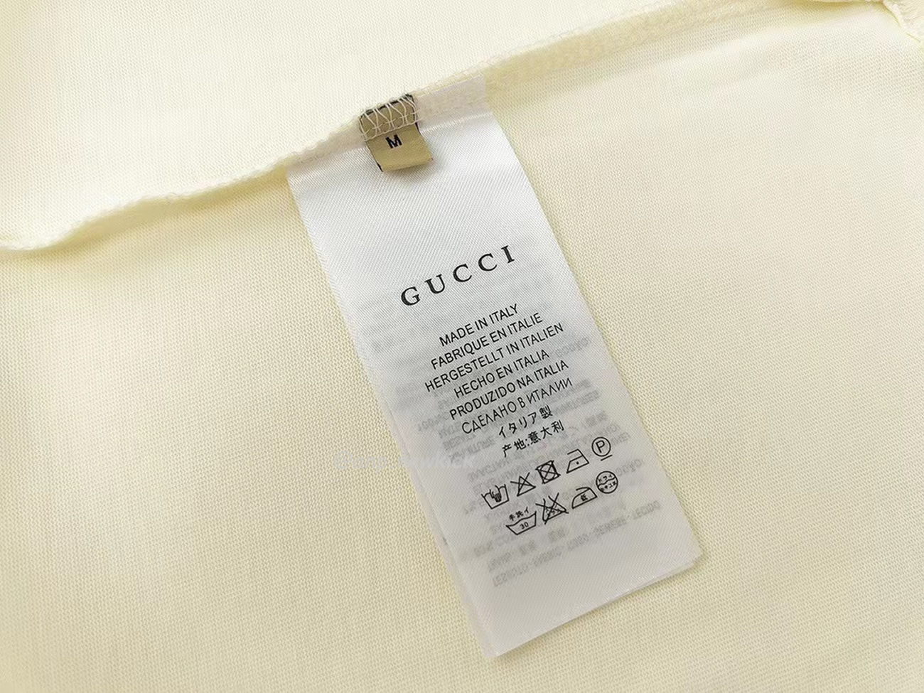 Gucci Mirror Print Oversize Cotton T Shirt (6) - newkick.cc