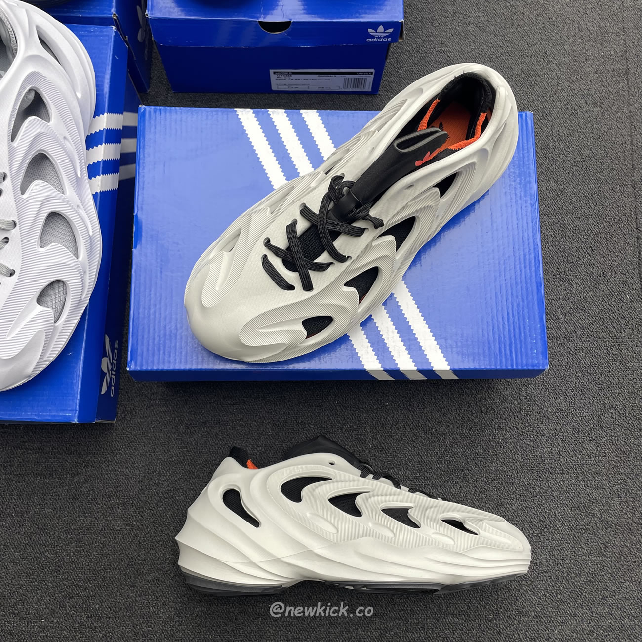 Adidas Adifom Q Wonder White Core Black Orange Grey (12) - newkick.cc