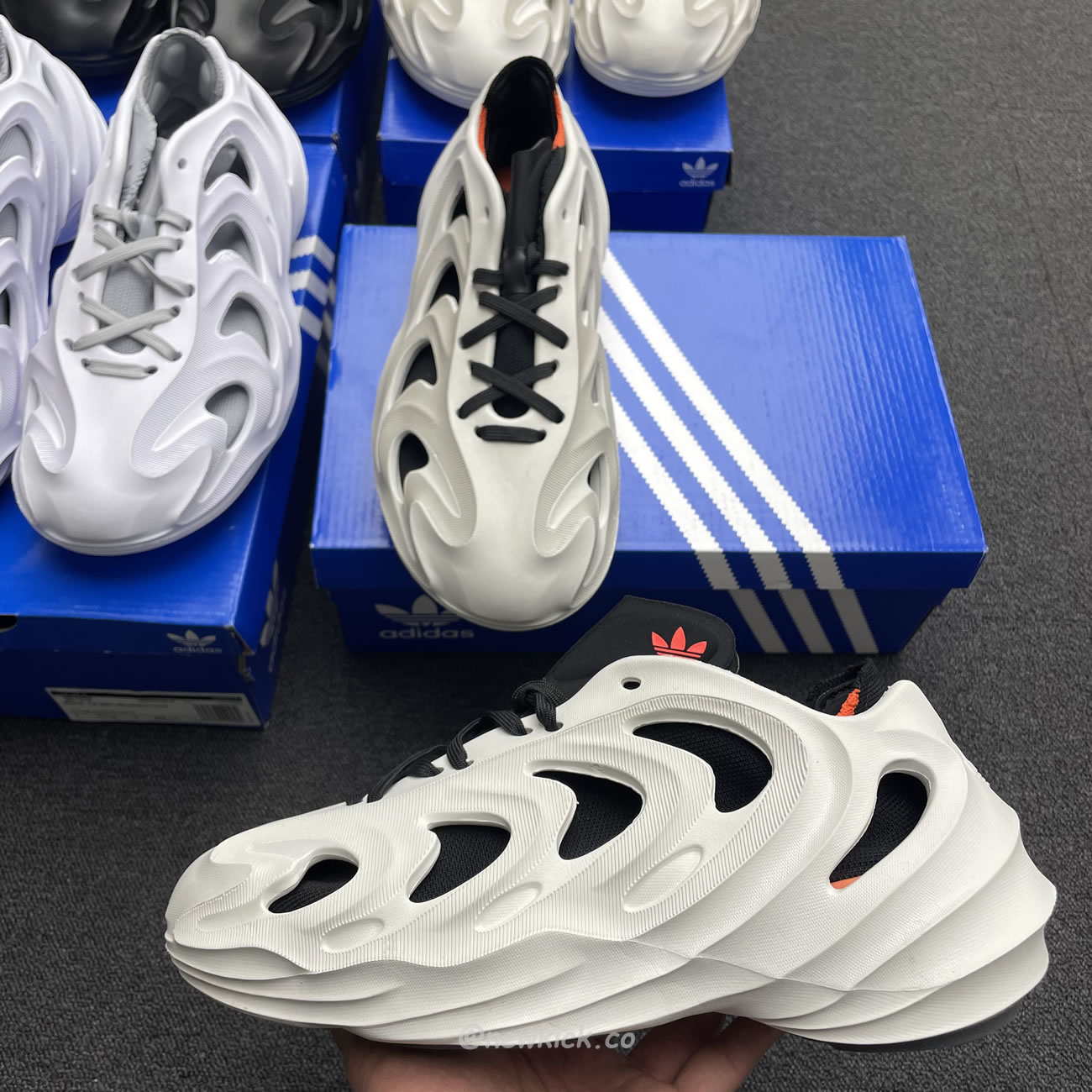 Adidas Adifom Q Wonder White Core Black Orange Grey (13) - newkick.cc