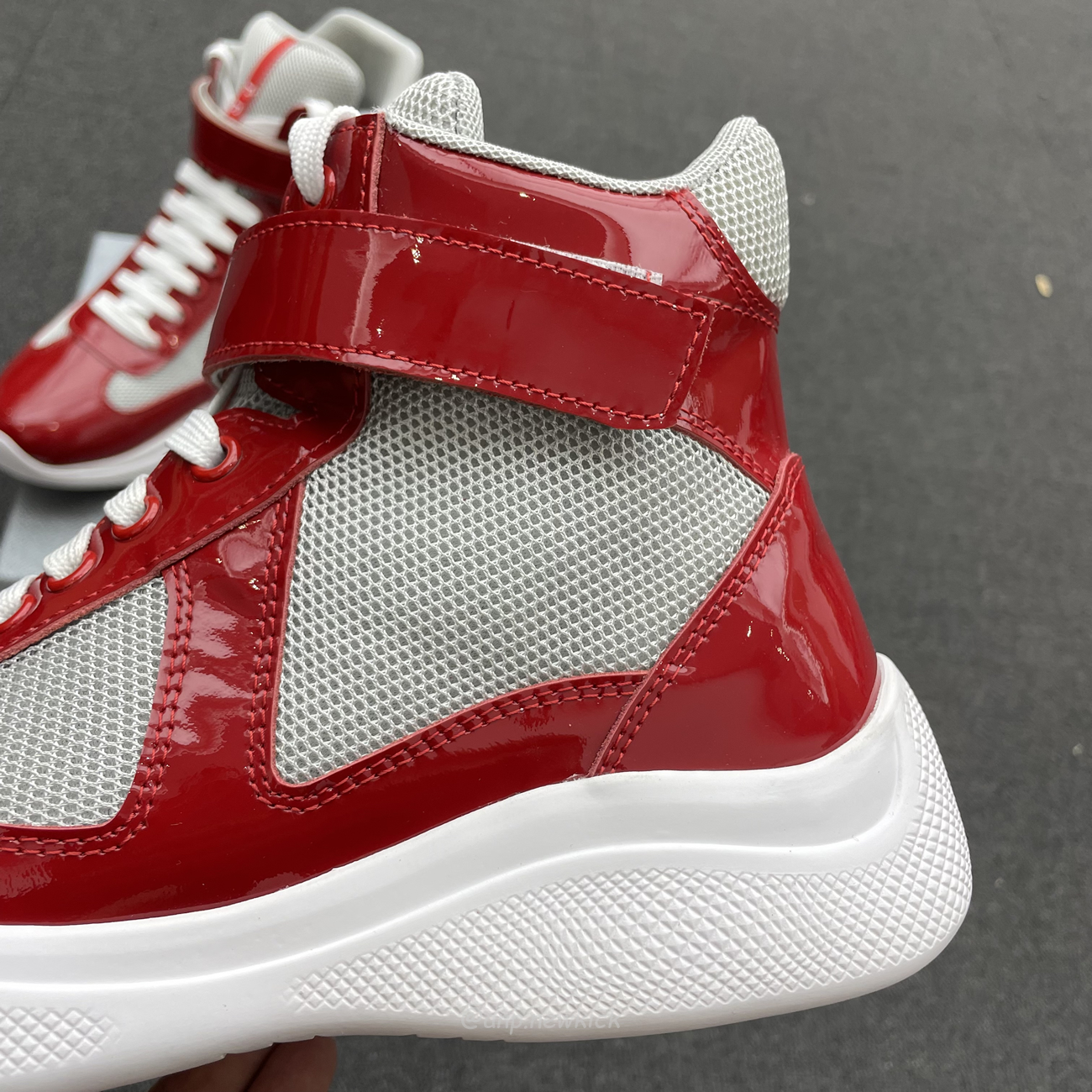 Prada Americas Cup High Top Sneakers (2) - newkick.cc