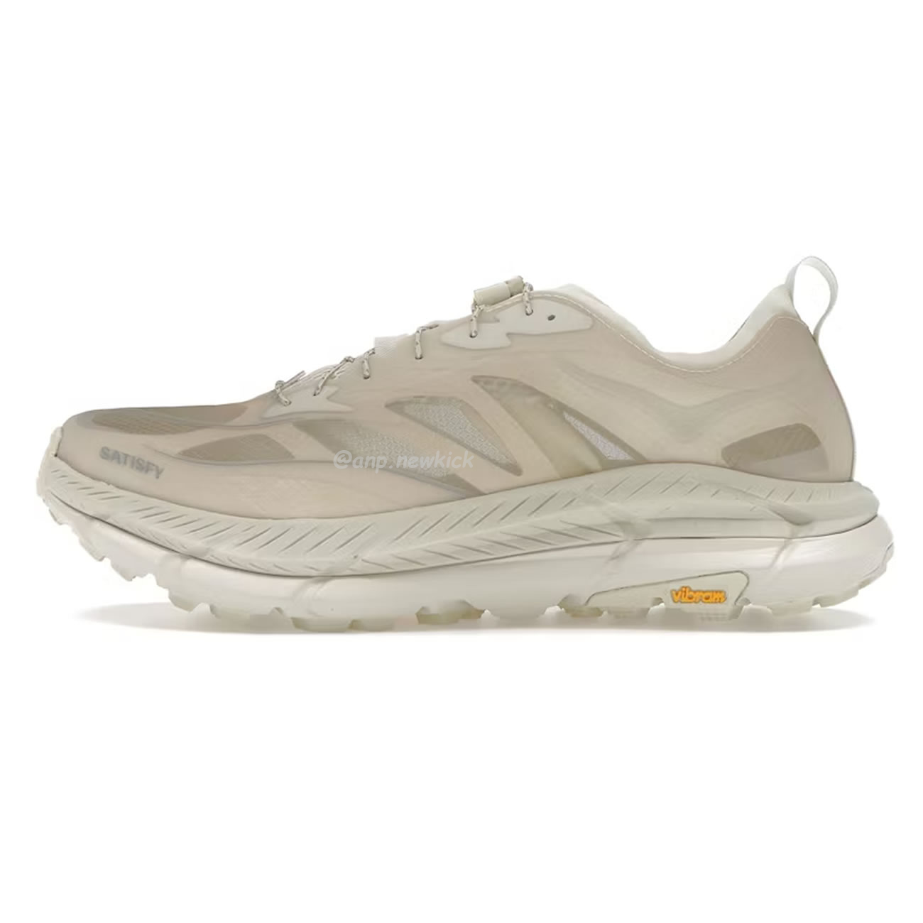 Hoka One One Mafate Speed 4 Lite Satisfy Bone Coffee Rubber Sulfur 1157050 Bone (12) - newkick.cc