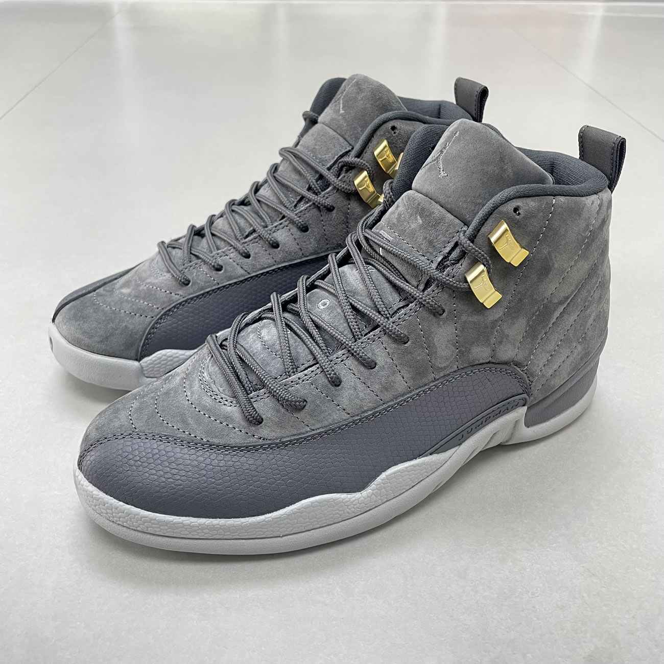 Air Jordan 12 Retro Dark Grey 130690 005 (2) - newkick.cc