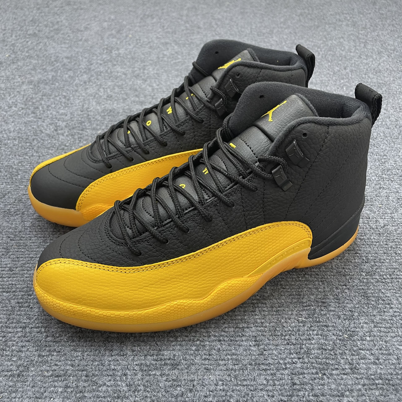 Air Jordan 12 Retro Black University Gold 130690 070 (4) - newkick.cc