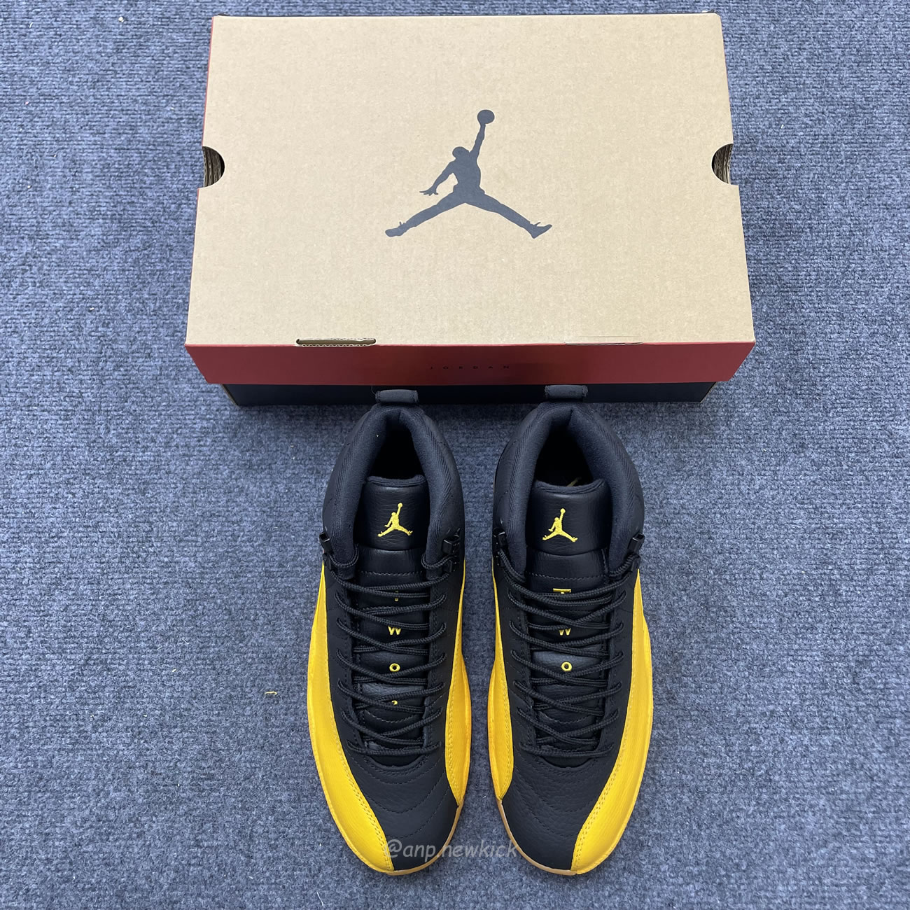 Air Jordan 12 Retro Black University Gold 130690 070 (8) - newkick.cc