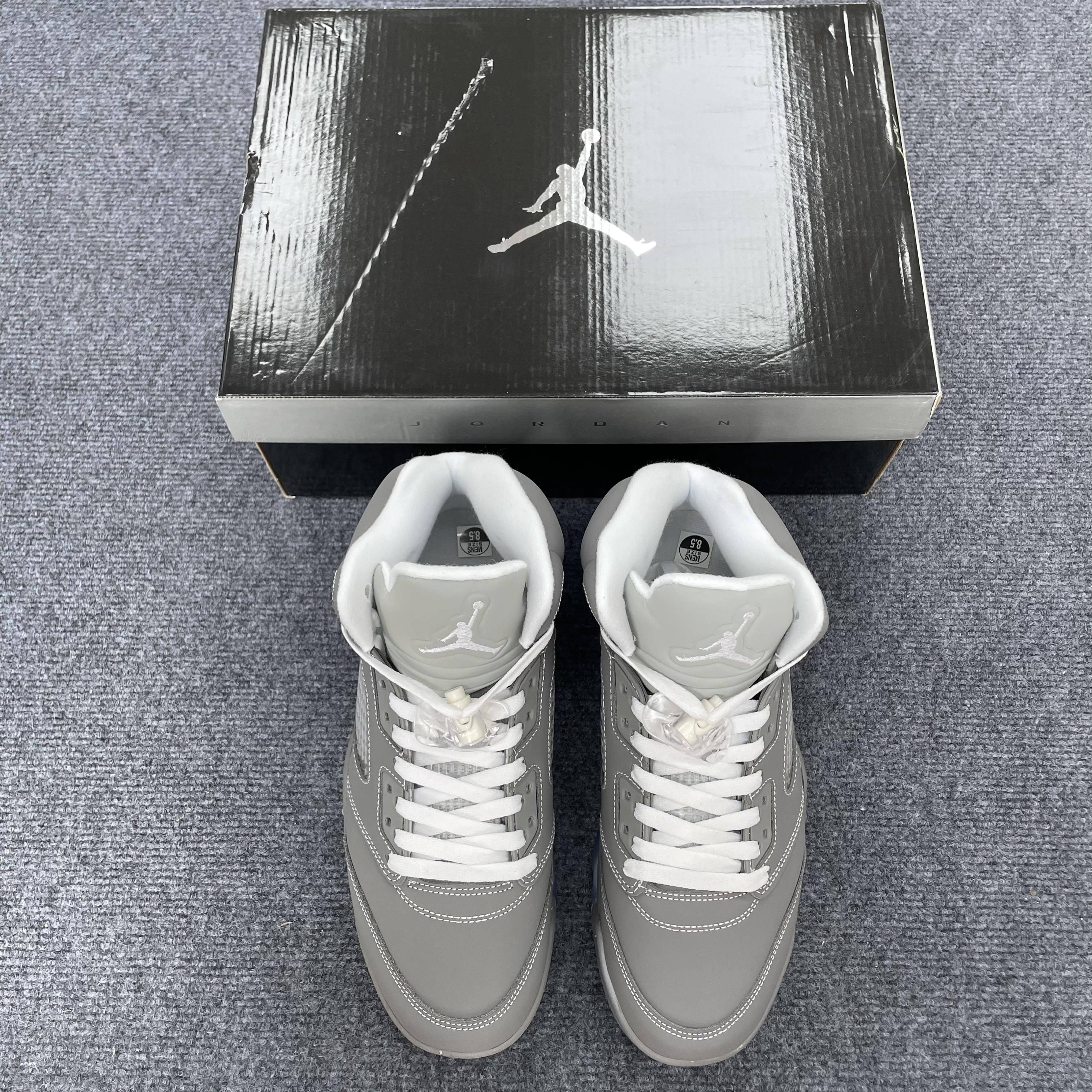 Air Jordan 5 Retro Wolf Grey 136027 005 (5) - newkick.cc