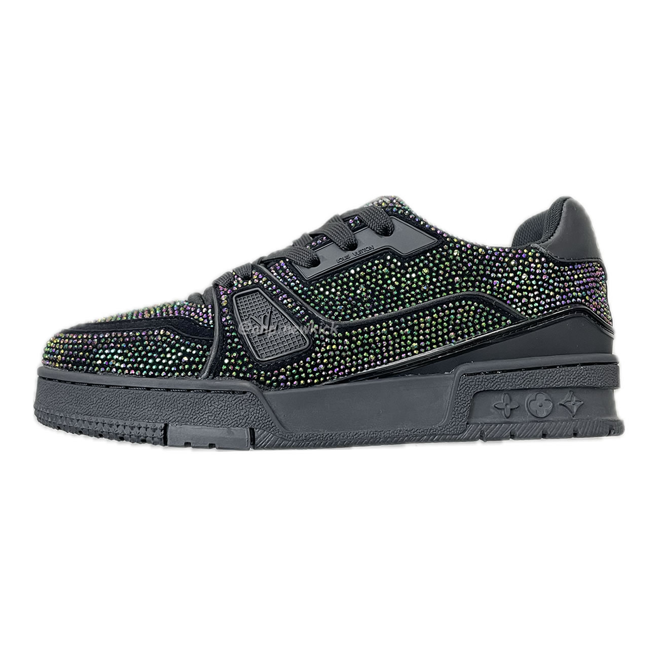 Louis Vuitton Trainer Black Crystals 1a815l (1) - newkick.cc