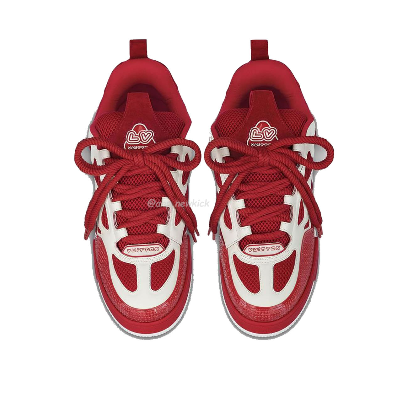 Louis Vuitton Lv Skate Sneaker Red White 1aars5 (2) - newkick.cc